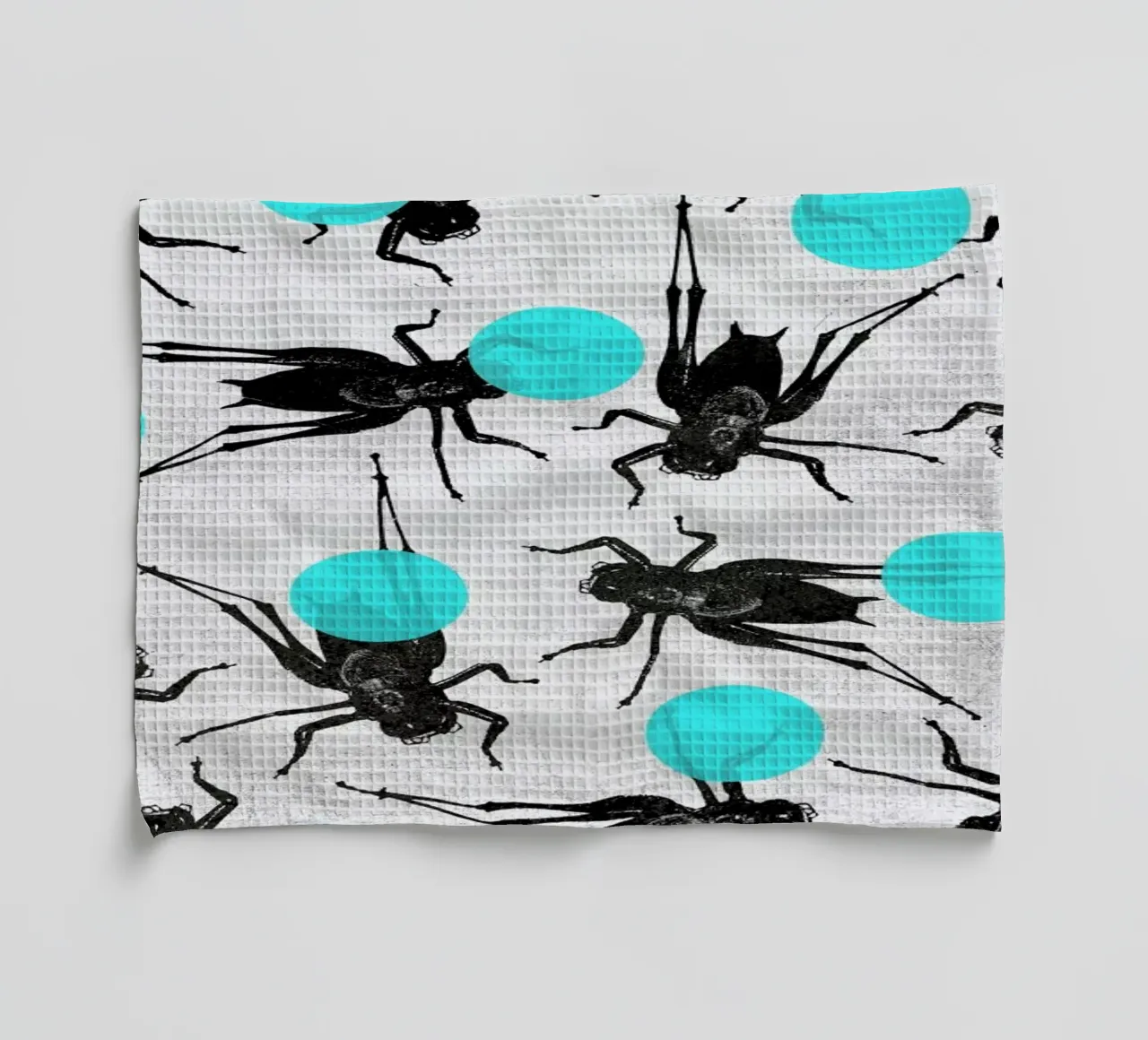 Grasshoppers and Dots canovaccio da cucina da Elisabeth Fredriksson