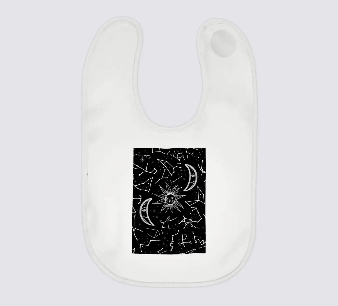 Motivo delle stelle celesti bavaglino da gulsengunel