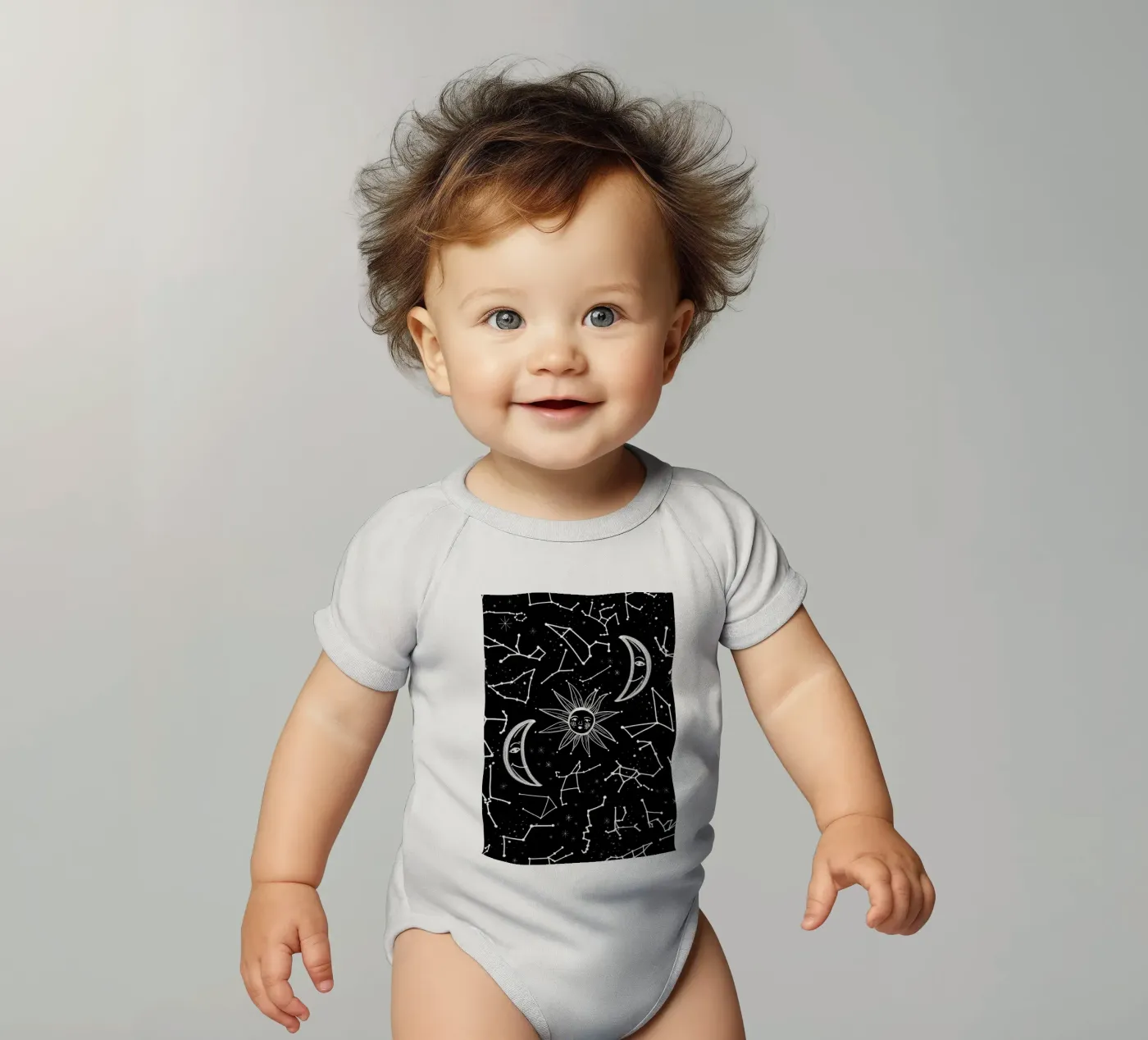 Motif d'étoiles célestes body bébé de gulsengunel