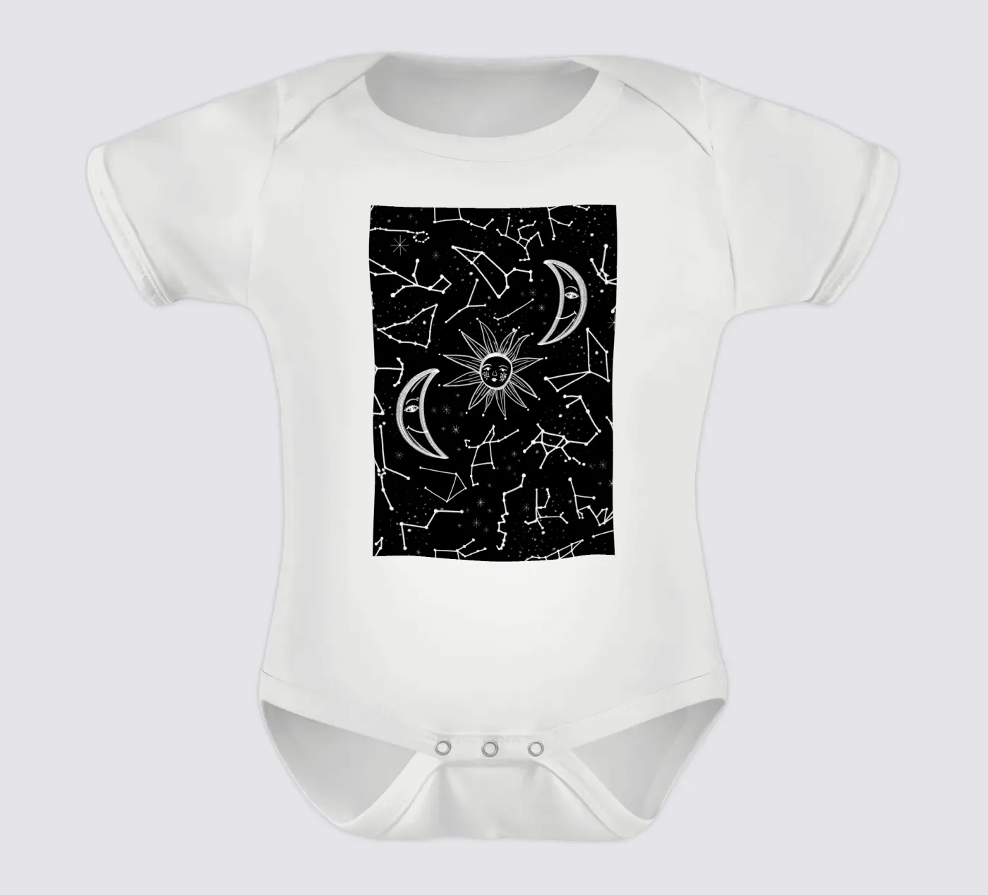 Motif d'étoiles célestes body bébé de gulsengunel