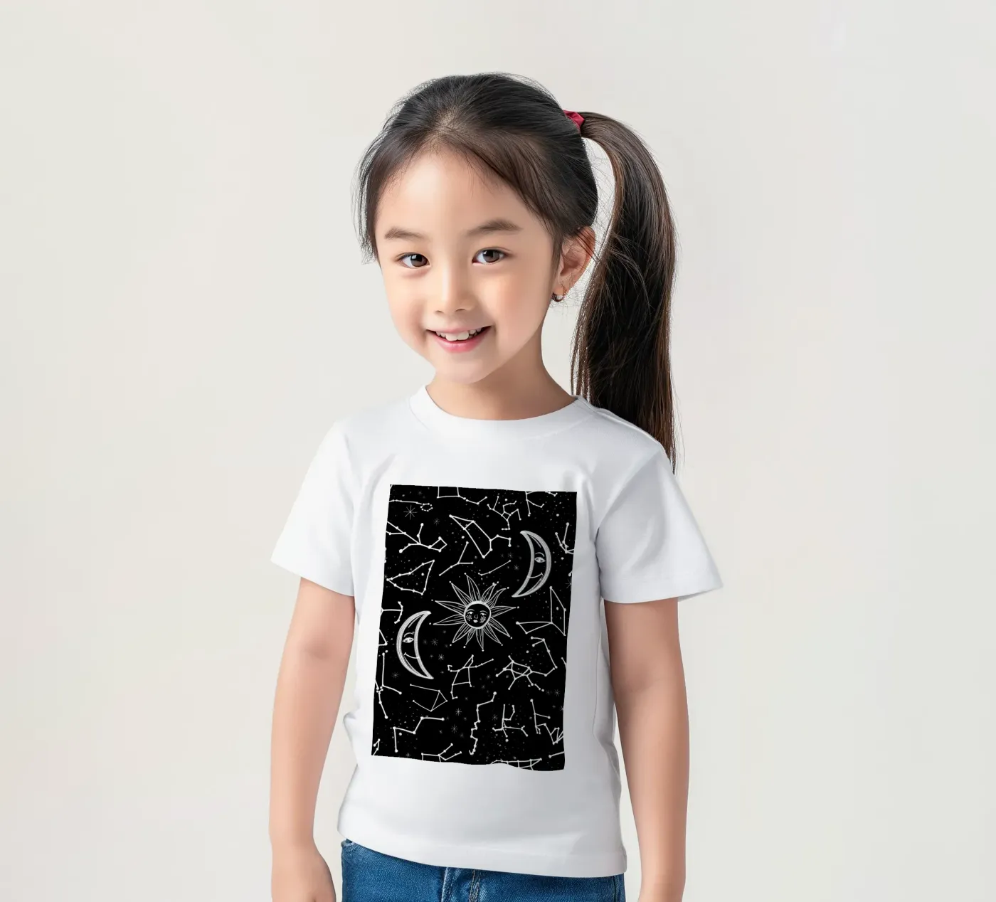 Motivo delle stelle celesti t-shirt bambini da gulsengunel