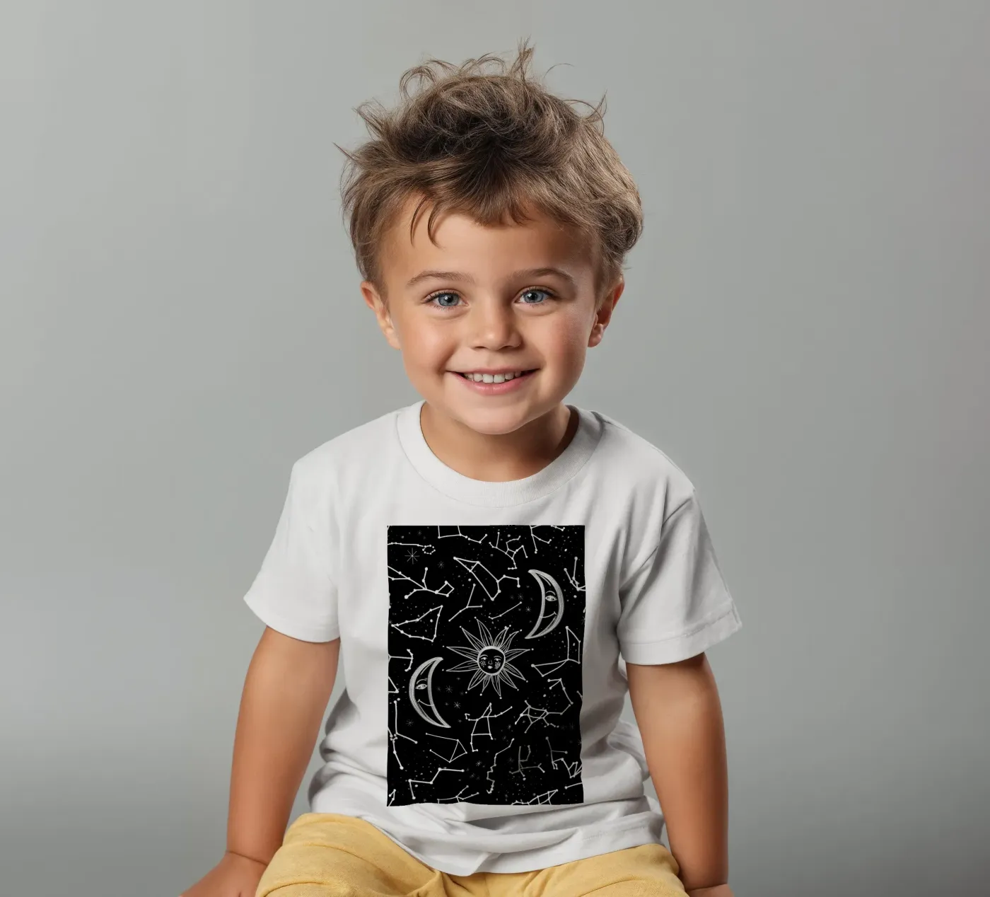 Motivo delle stelle celesti t-shirt bambini da gulsengunel