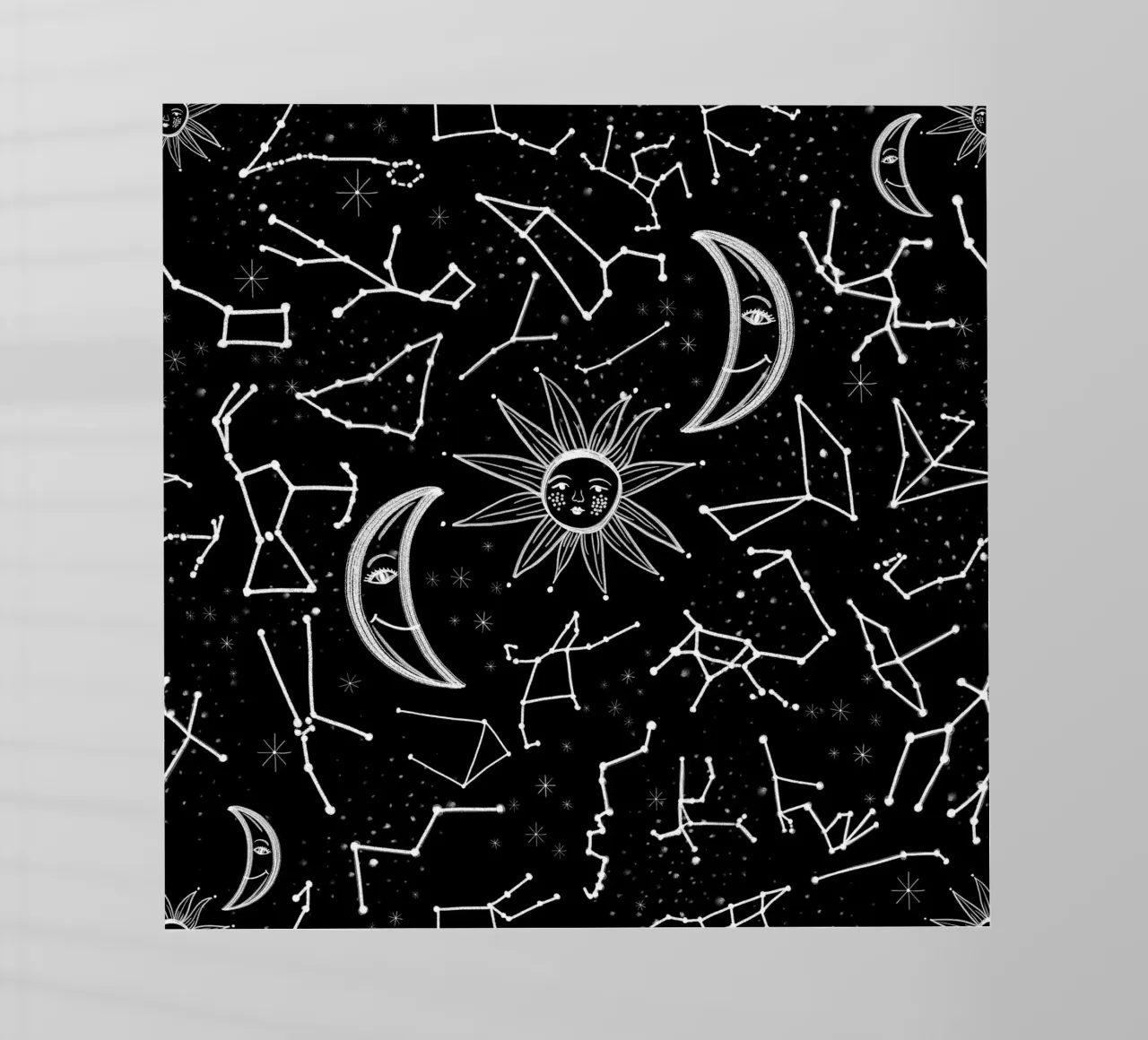 Celestial stars pattern backlit film by gulsengunel