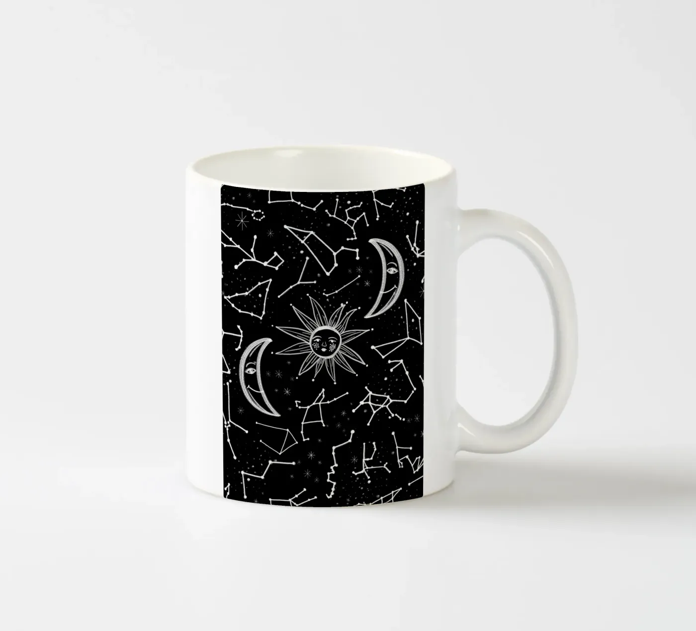 Motif d'étoiles célestes mug en céramique de gulsengunel