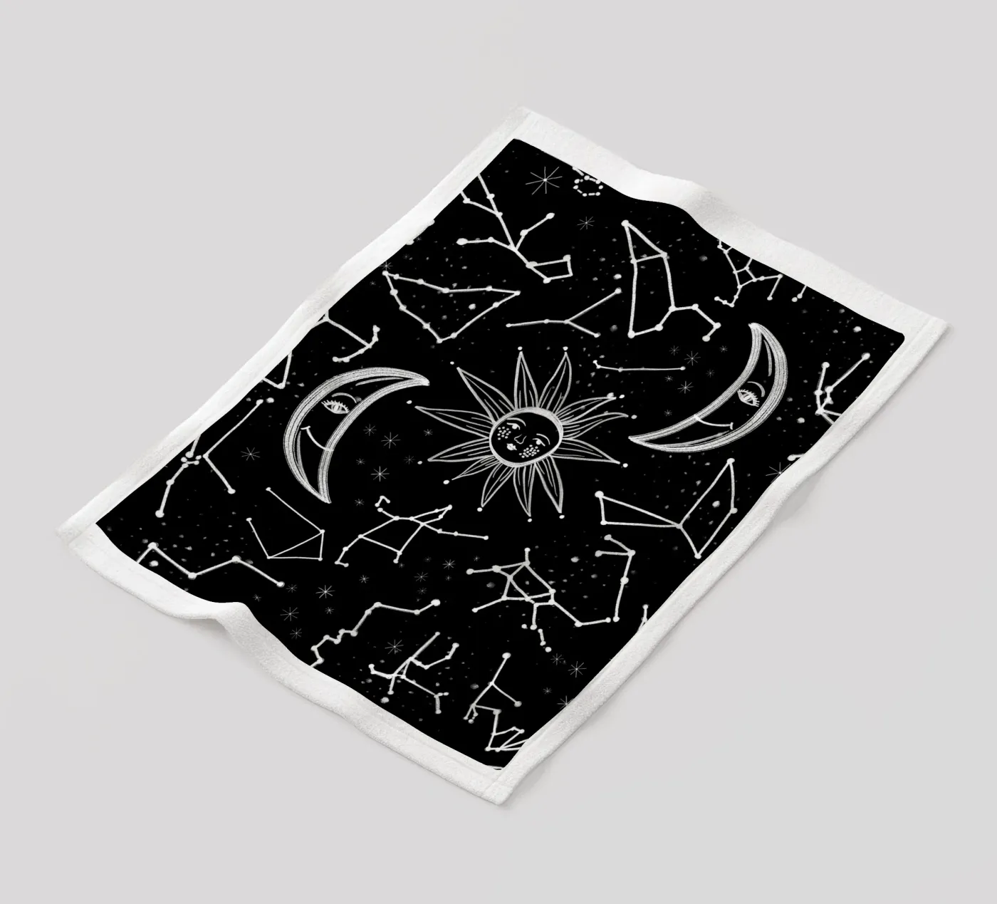 Muster der himmlischen Sterne Fleecedecke von gulsengunel