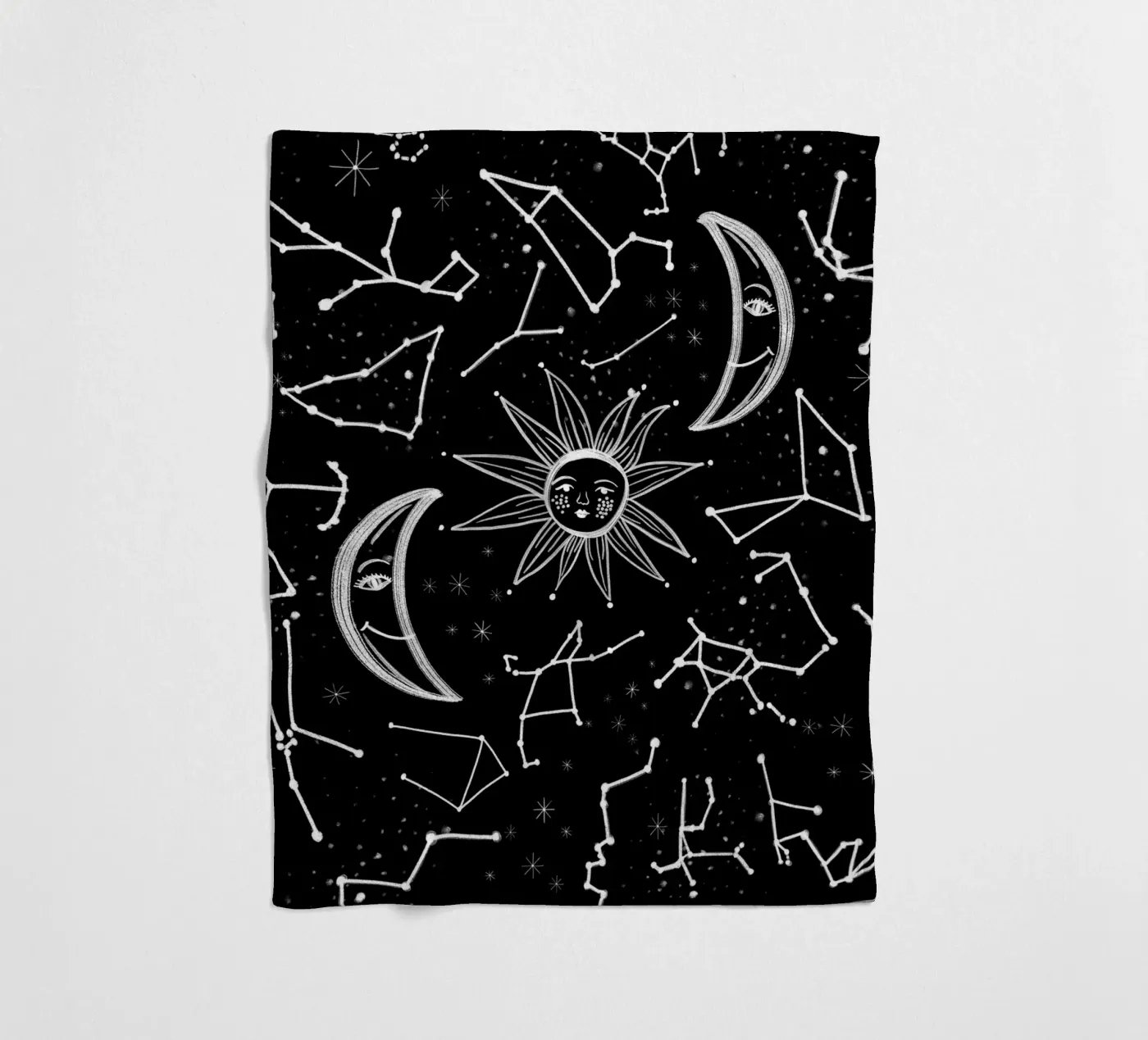 Muster der himmlischen Sterne Fleecedecke von gulsengunel