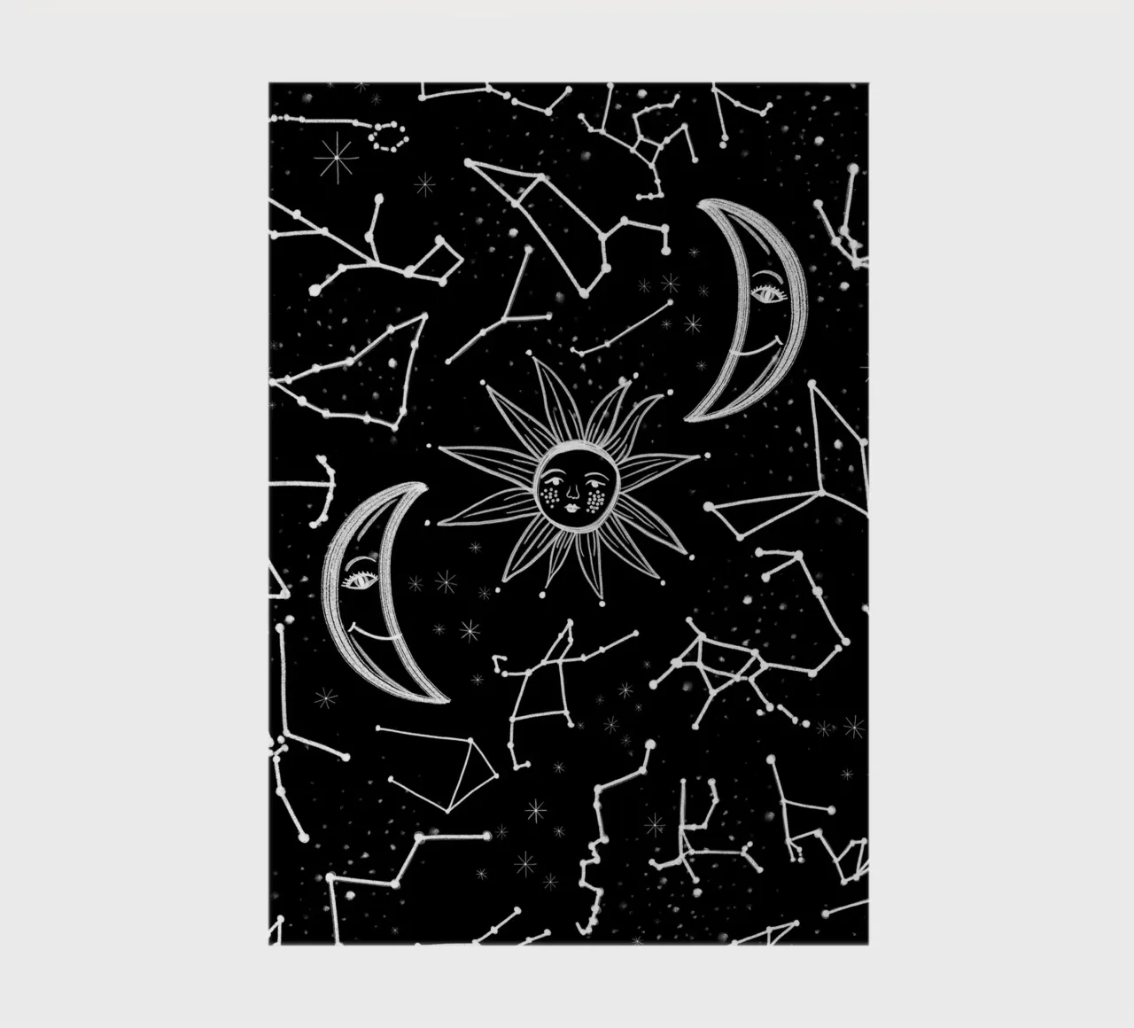 Celestial stars pattern notebook by gulsengunel