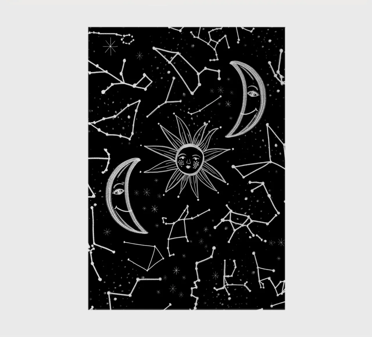 Celestial stars pattern notebook by gulsengunel