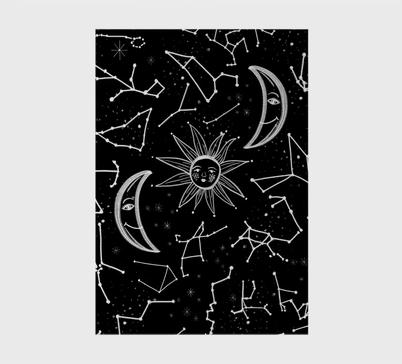 Celestial stars pattern notebook by gulsengunel