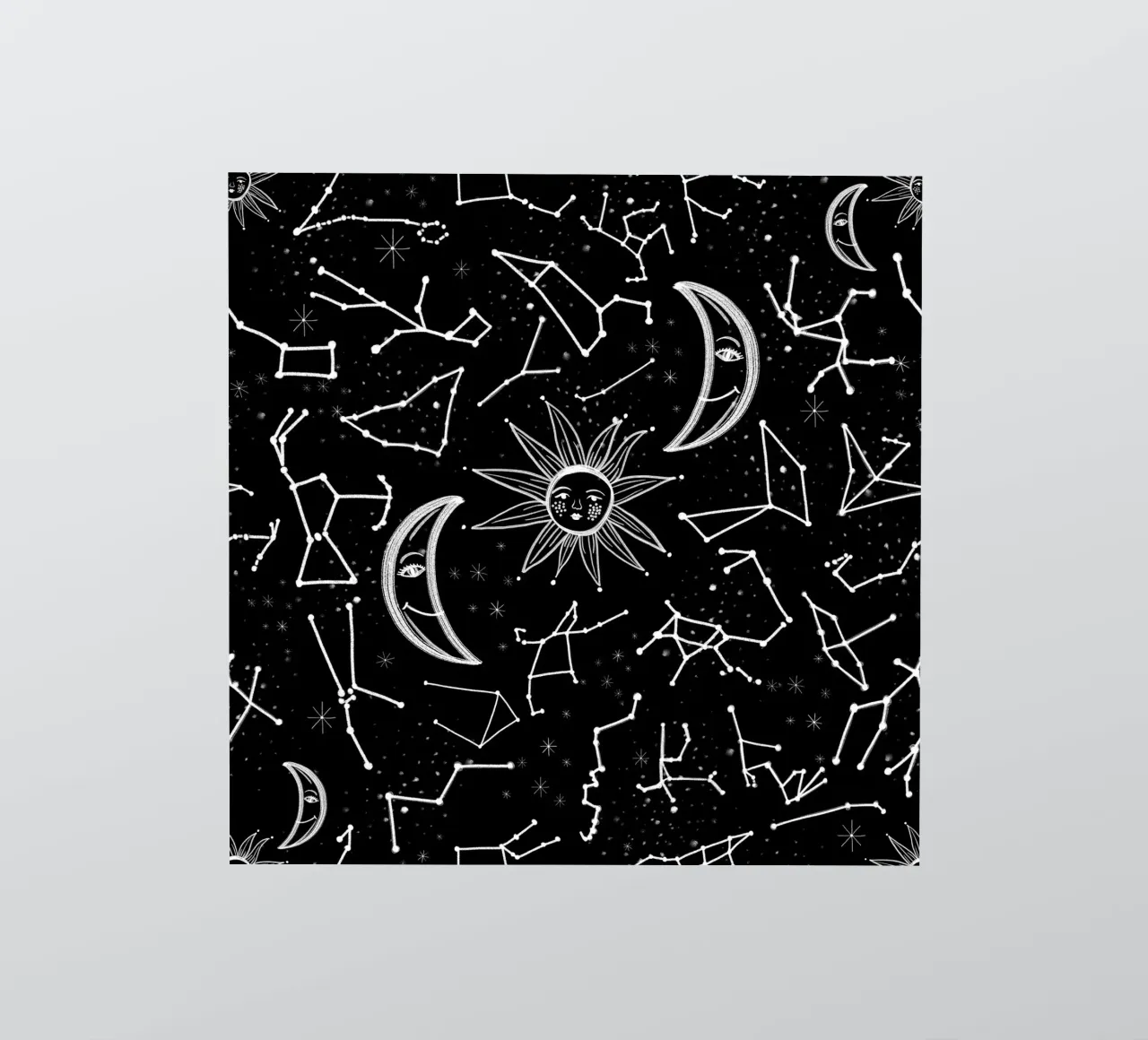 Celestial stars pattern sticker by gulsengunel