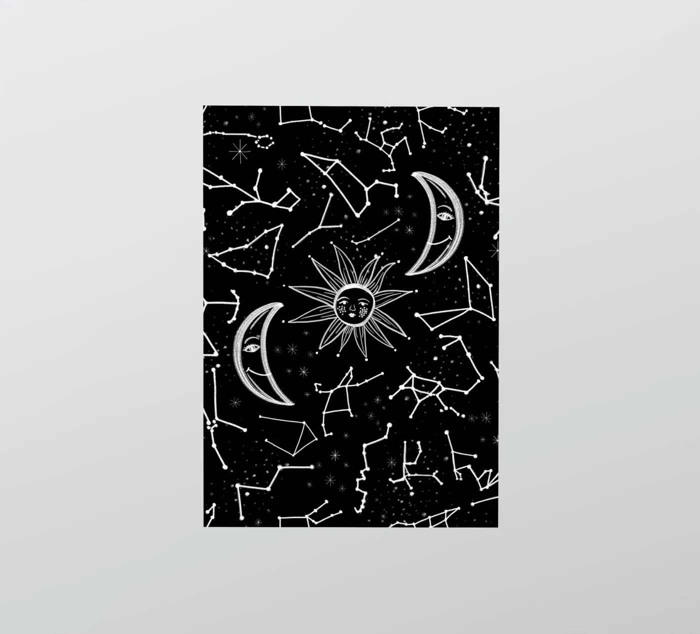 Celestial stars pattern Sticker von gulsengunel