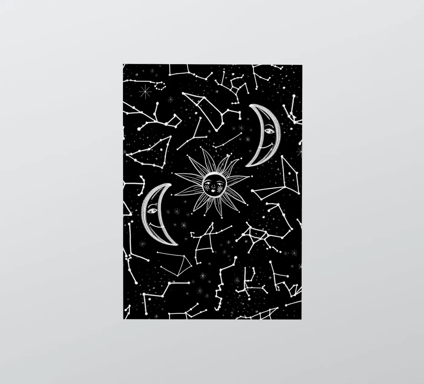 Celestial stars pattern sticker by gulsengunel