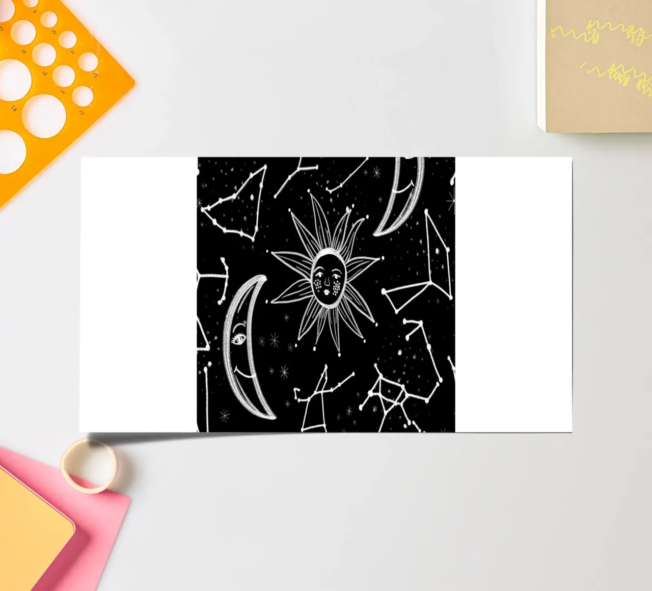 Celestial stars pattern sticker sheet by gulsengunel