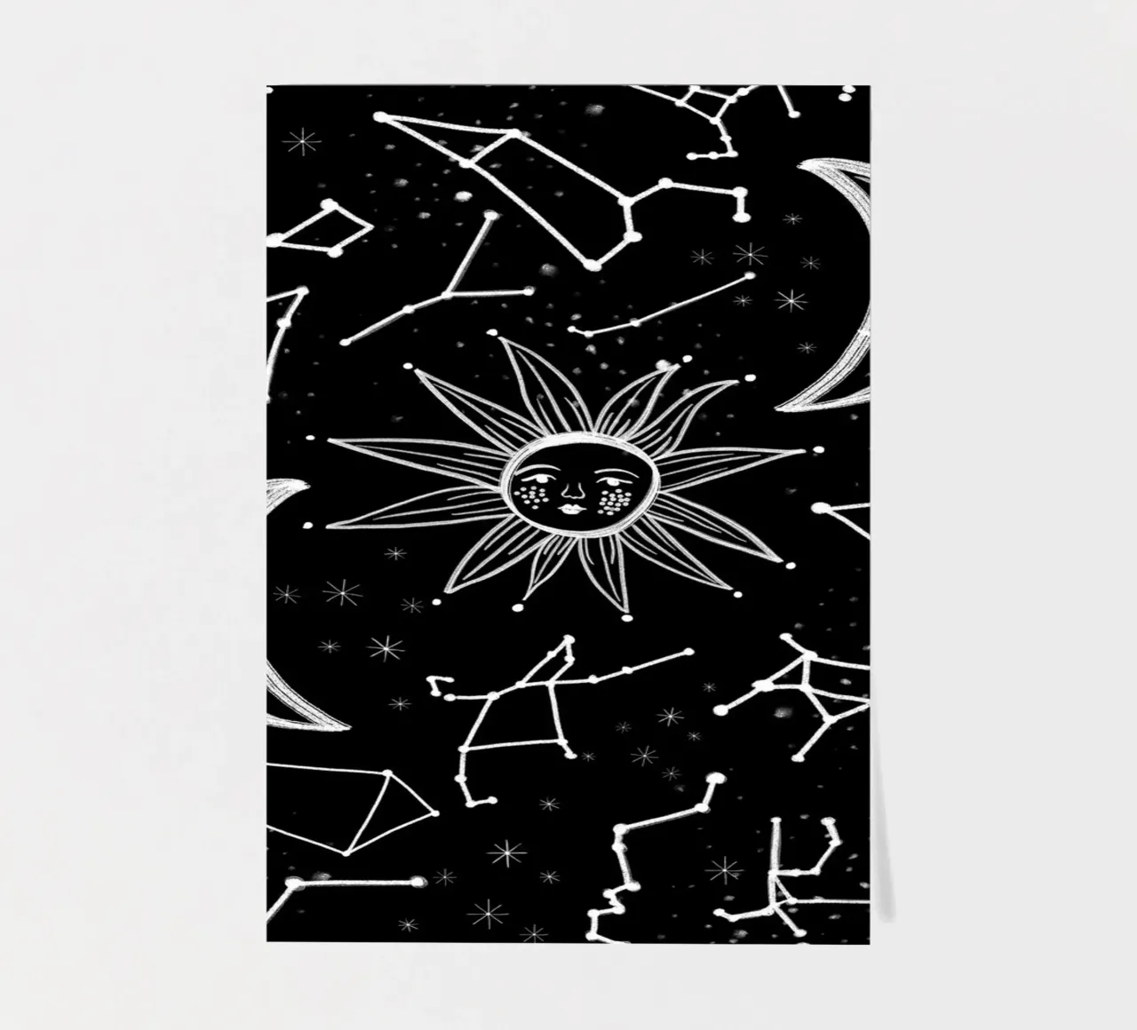 Celestial stars pattern sticker sheet by gulsengunel