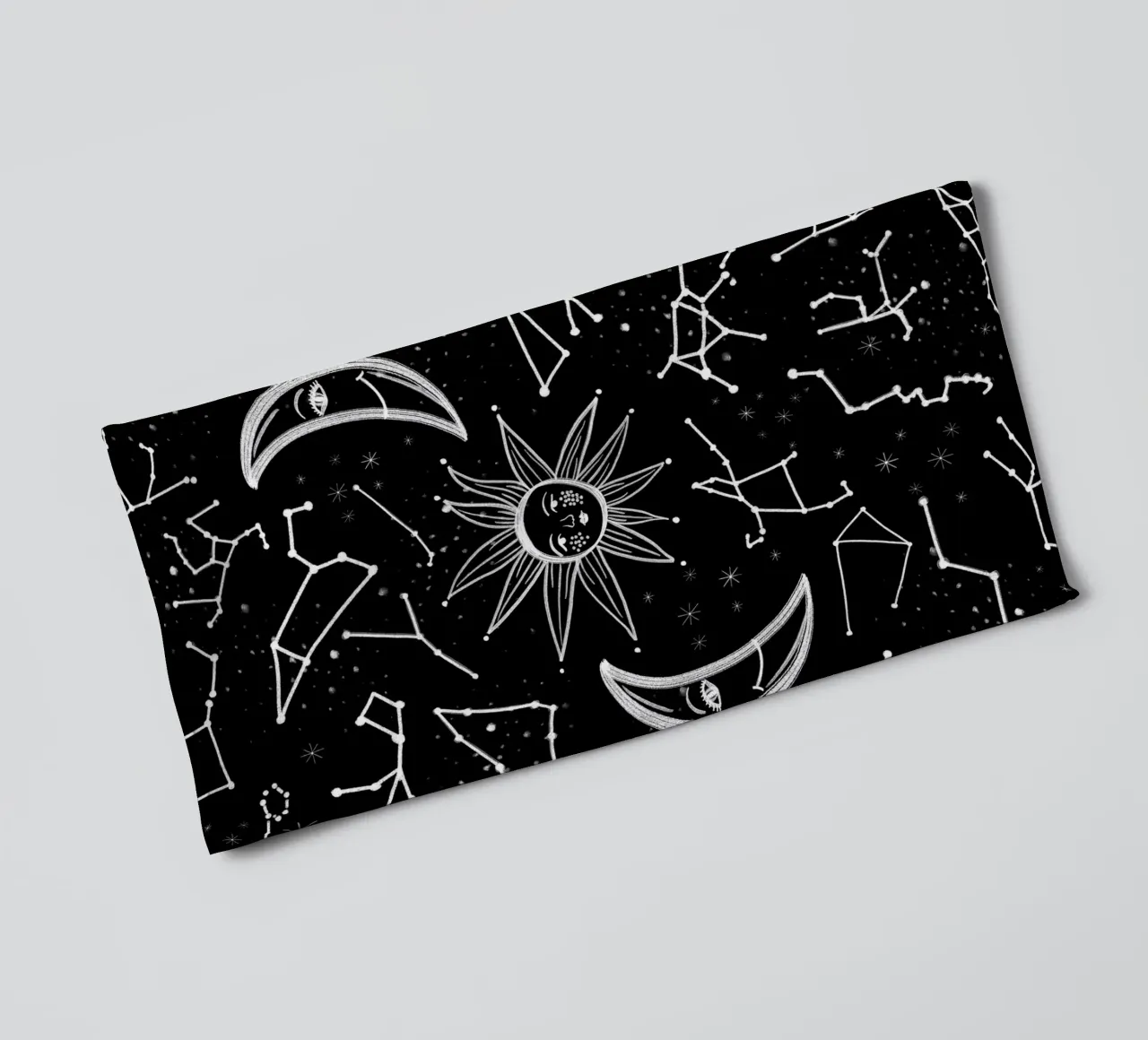Celestial stars pattern towel by gulsengunel