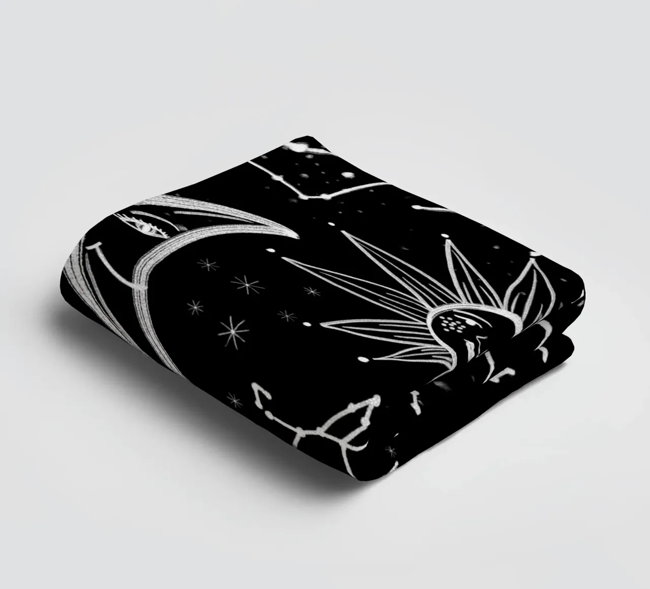 Celestial stars pattern towel by gulsengunel