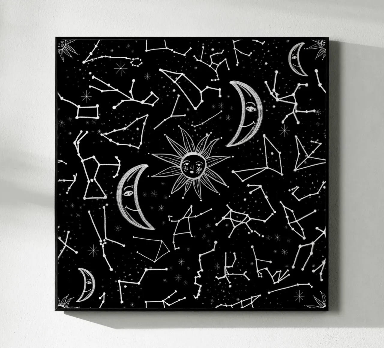 Celestial stars pattern acrylic glass by gulsengunel