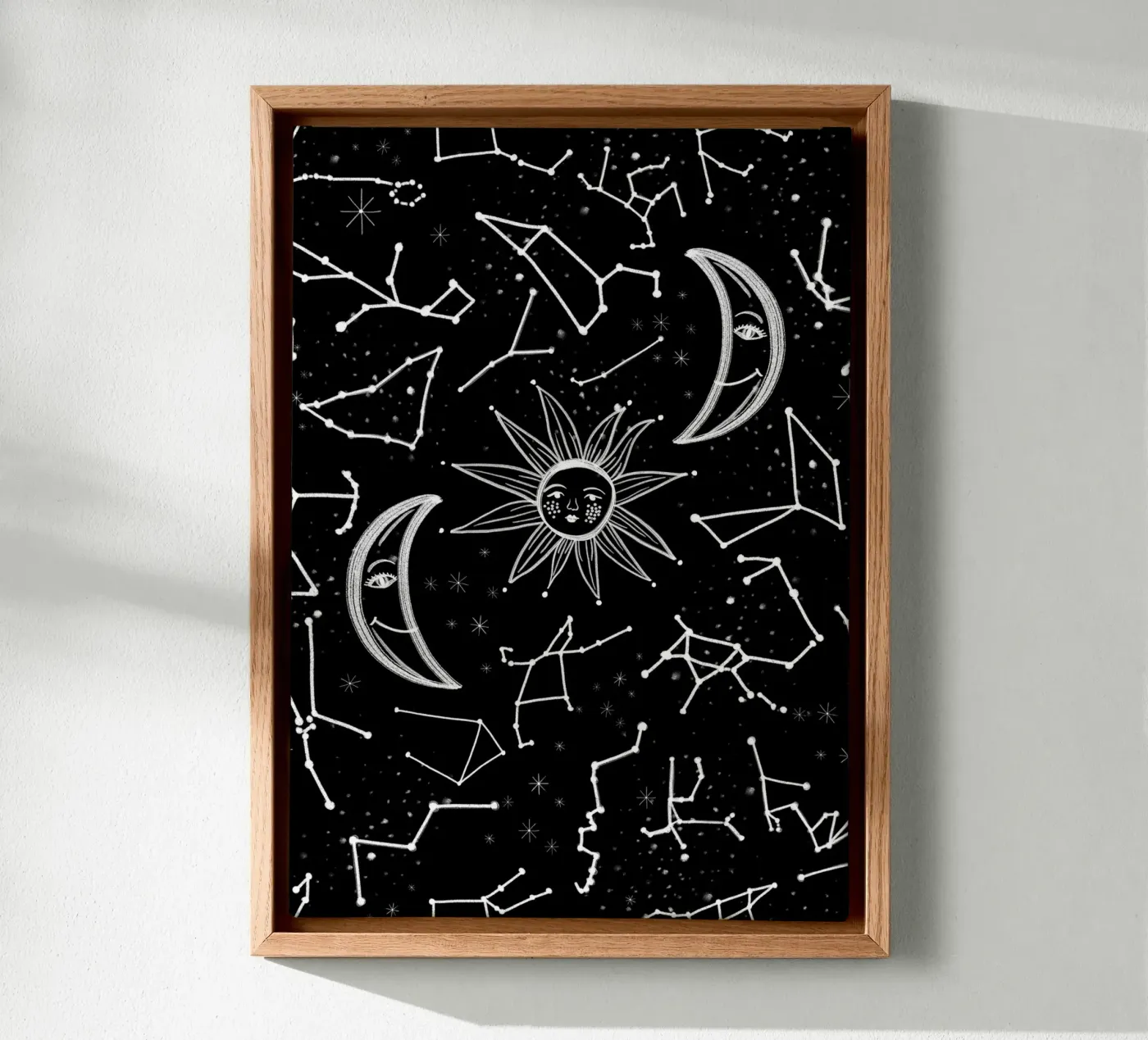 Motivo delle stelle celesti tela da gulsengunel