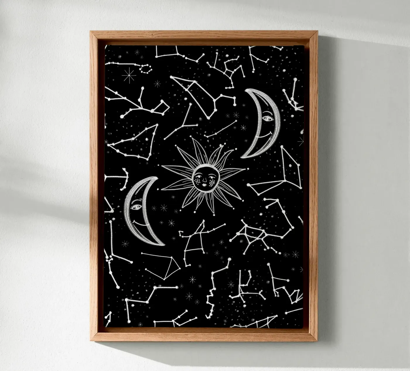 Celestial stars pattern tela da gulsengunel