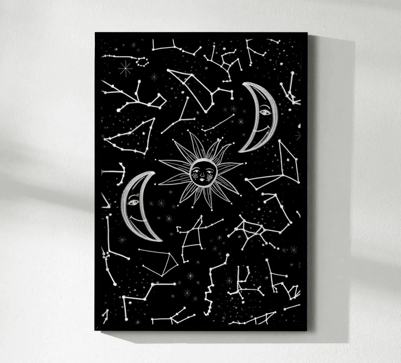Celestial stars pattern poster de gulsengunel