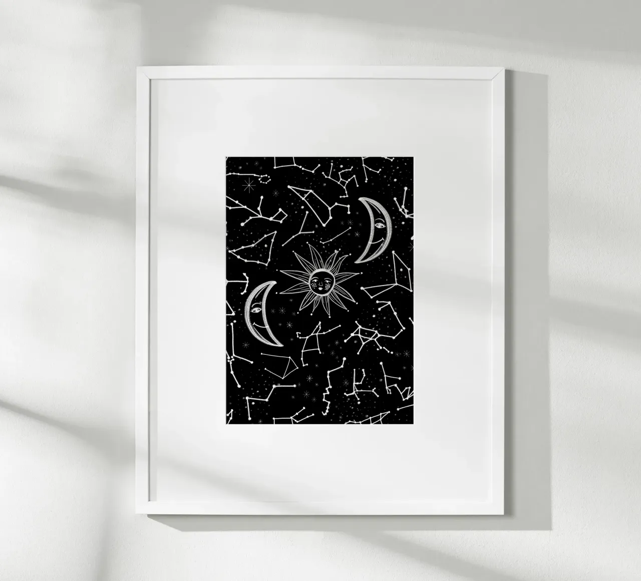Celestial stars pattern poster by gulsengunel