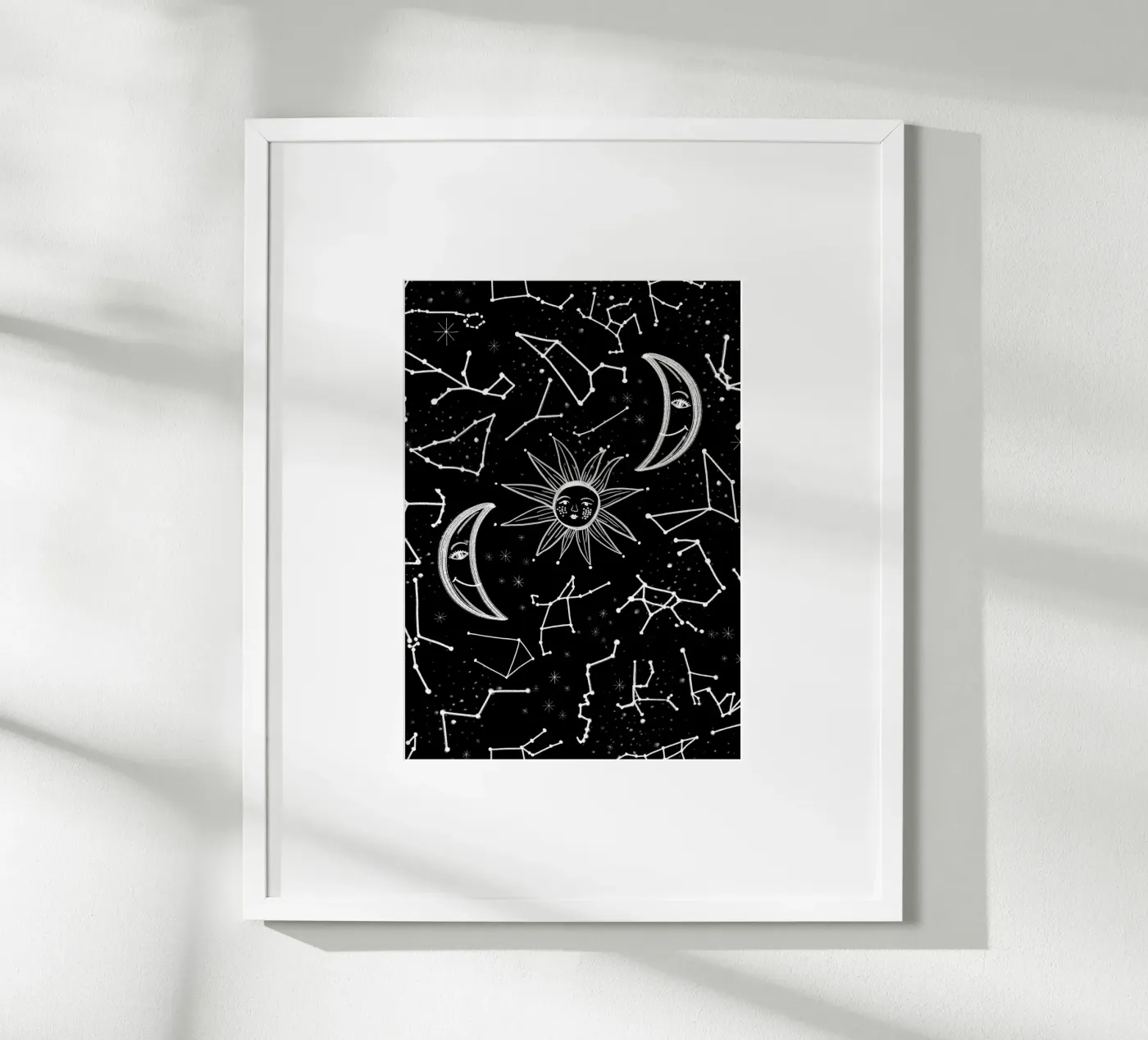 Celestial stars pattern poster de gulsengunel