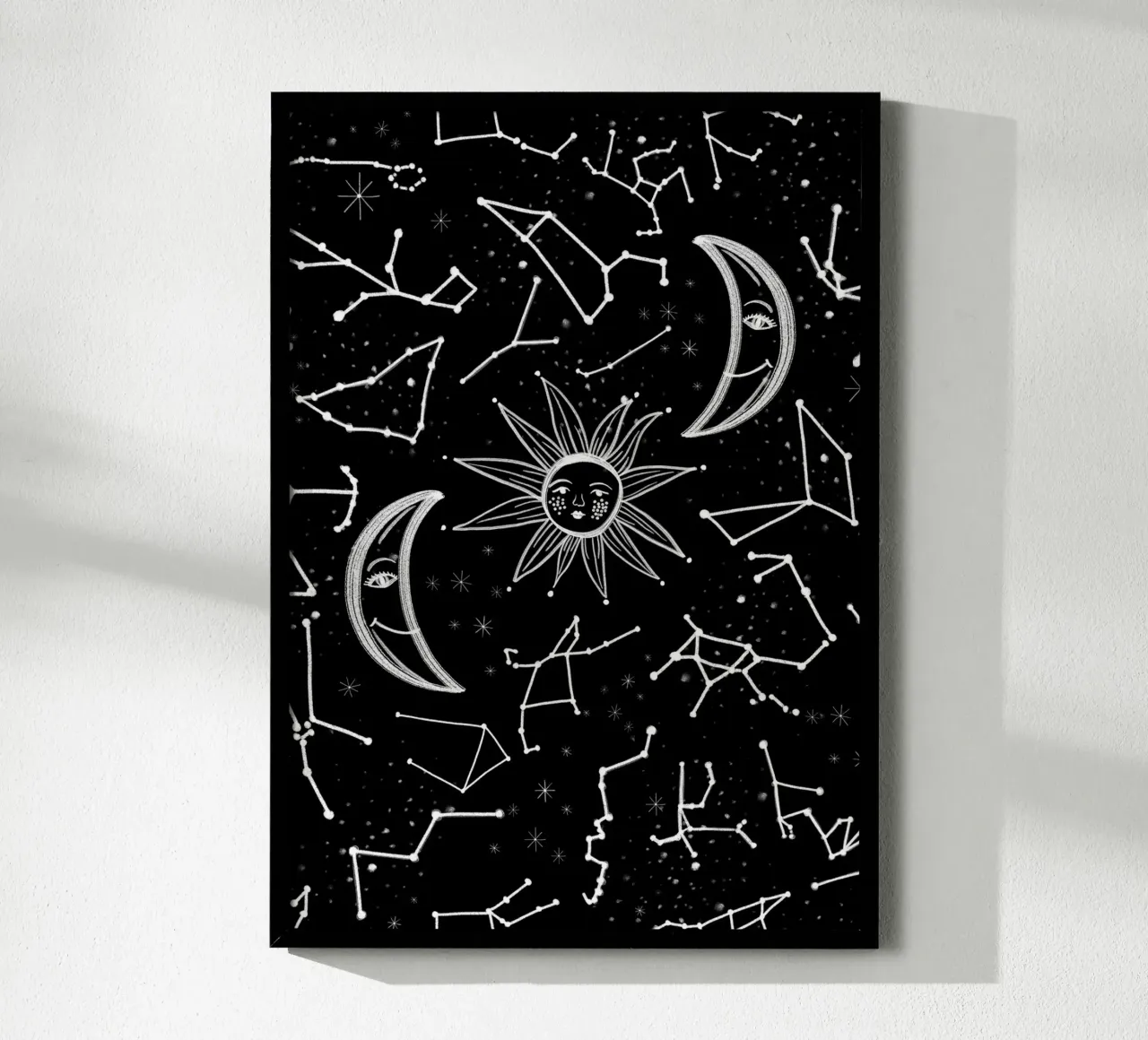 Celestial stars pattern poster by gulsengunel