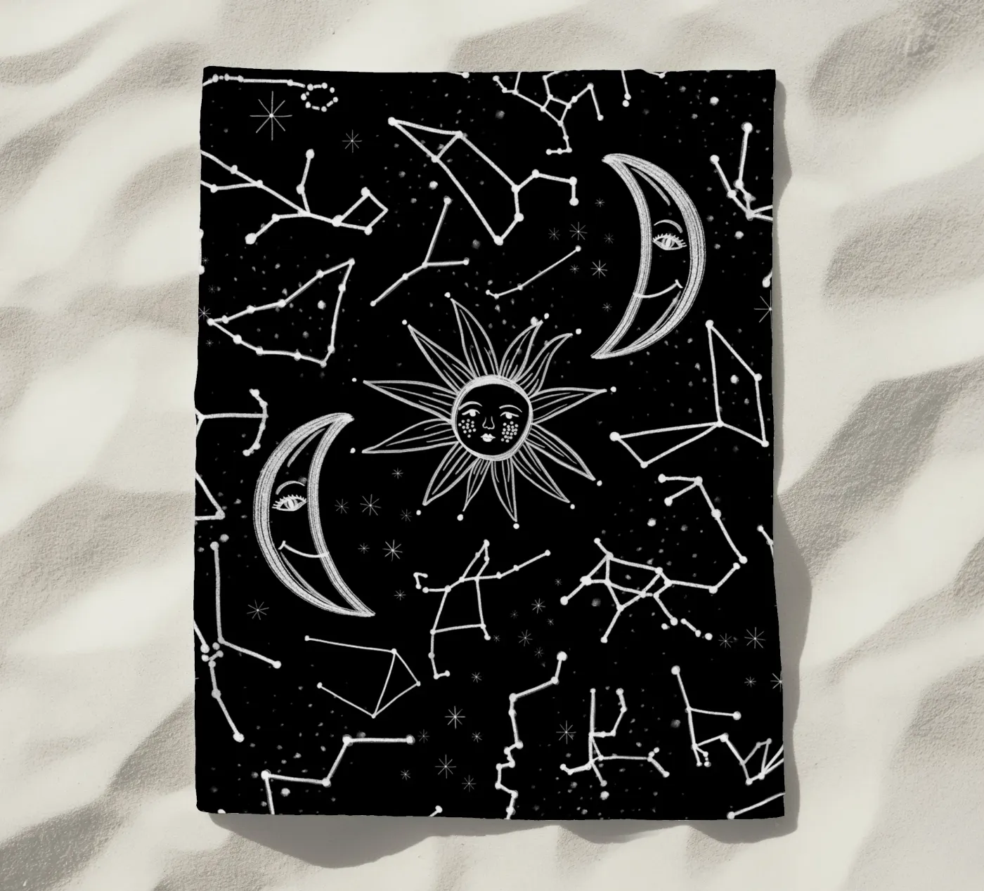 Celestial stars pattern telo mare da gulsengunel