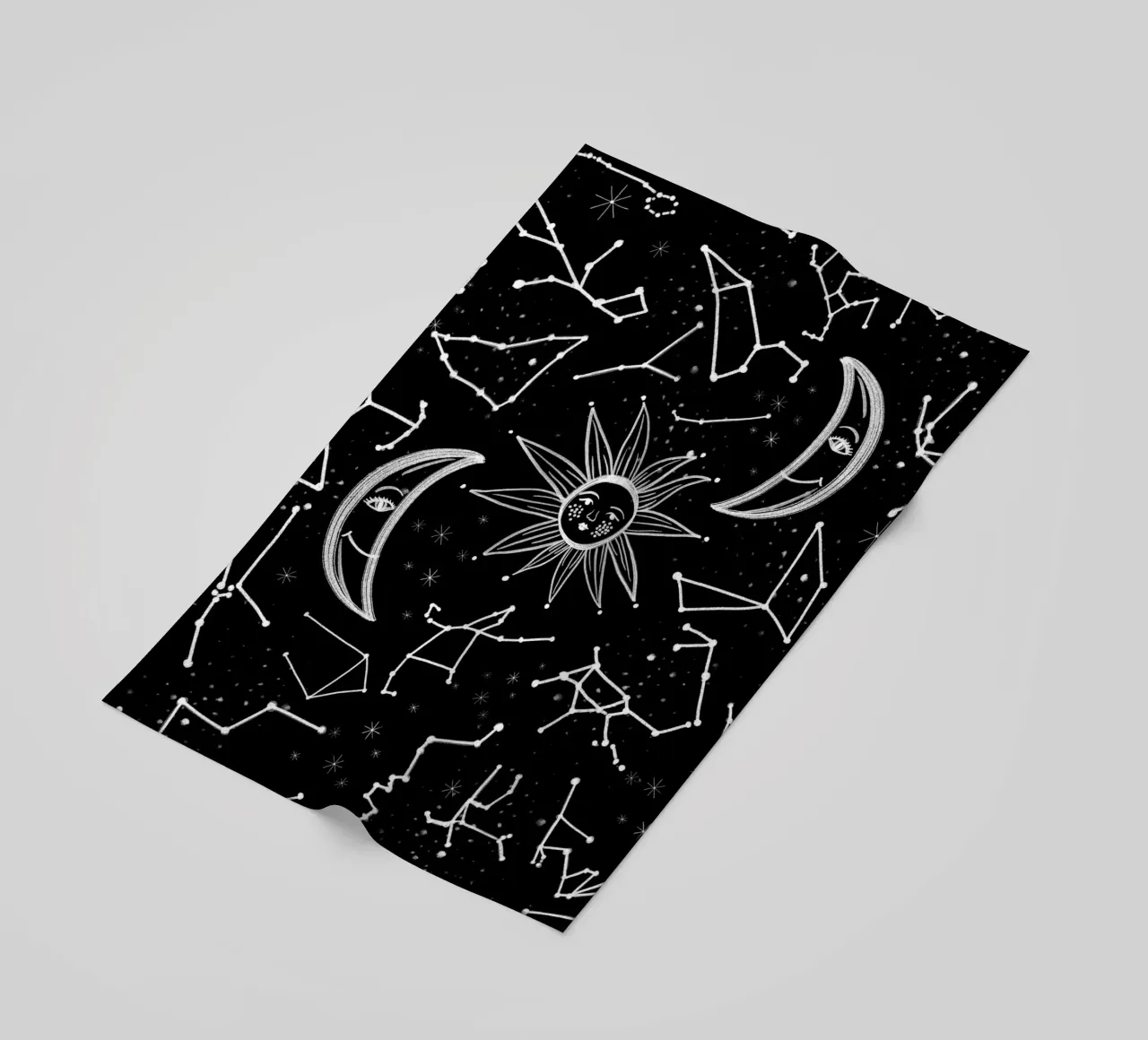 Motivo delle stelle celesti telo mare da gulsengunel