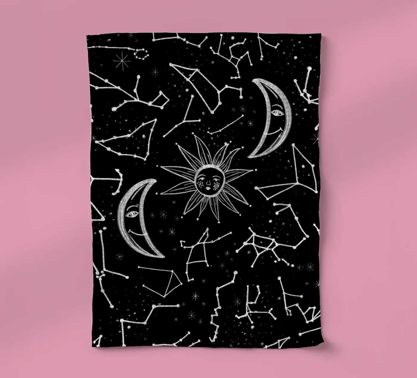 Celestial stars pattern torchon de gulsengunel