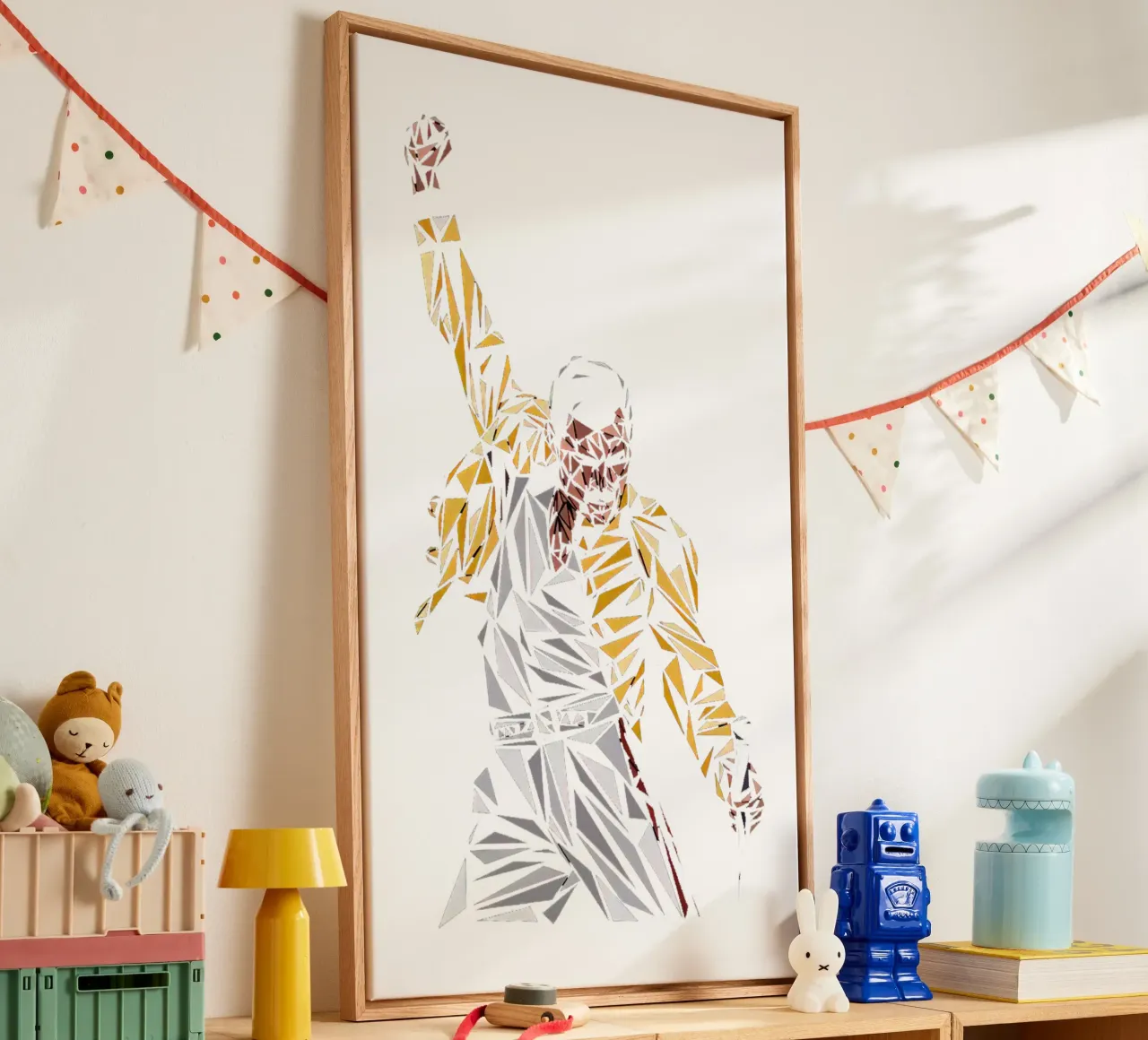Freddie Mercury tela con Cornice a cassetta da williamsshop
