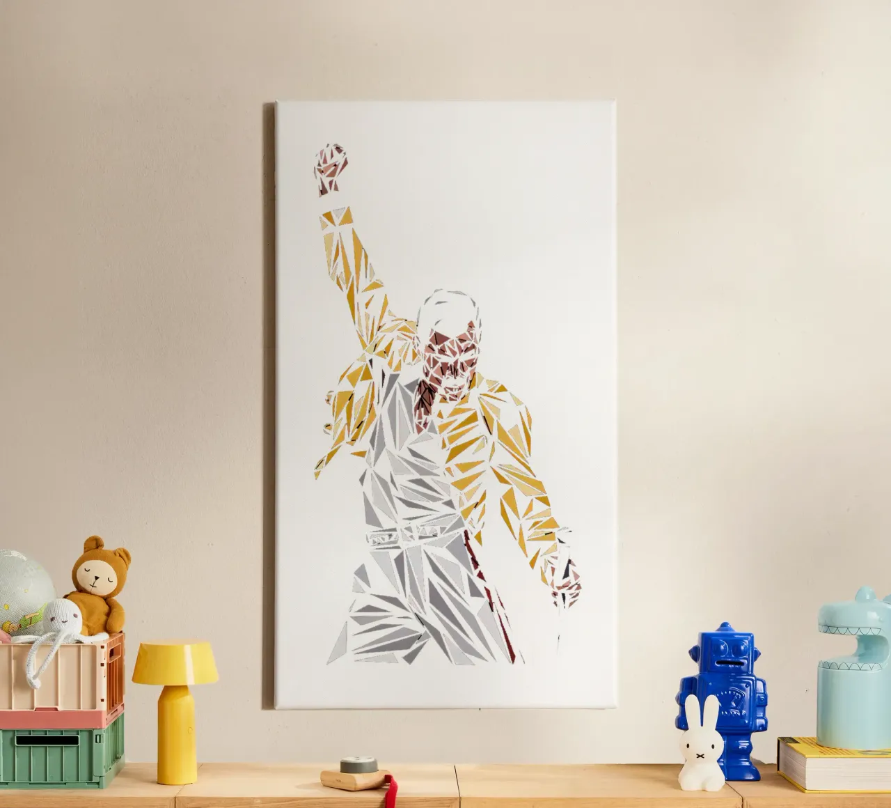 Freddie Mercury tela con Cornice a cassetta da williamsshop