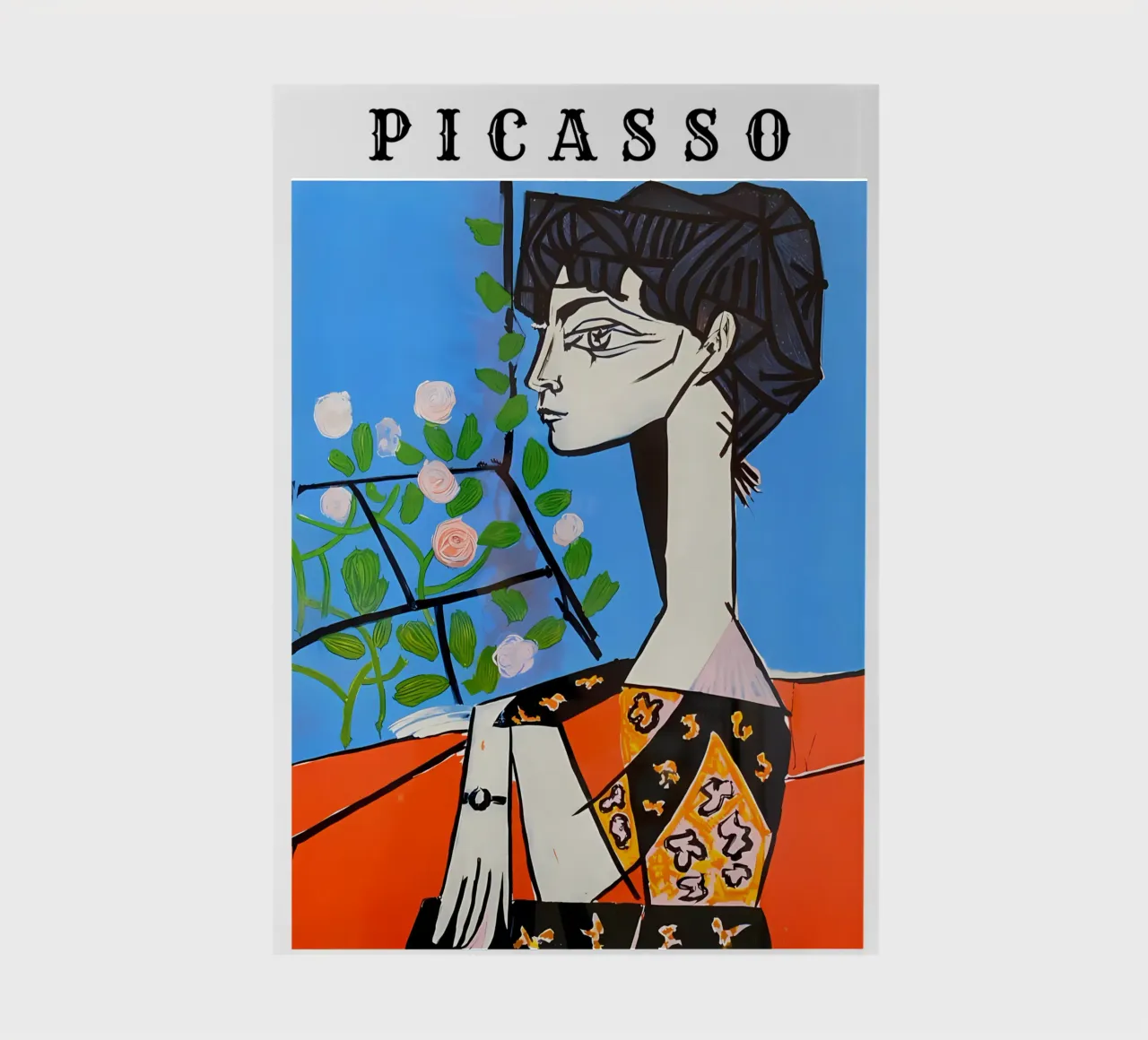 Ragazza con fiore in stile Picasso diario da careytowne1