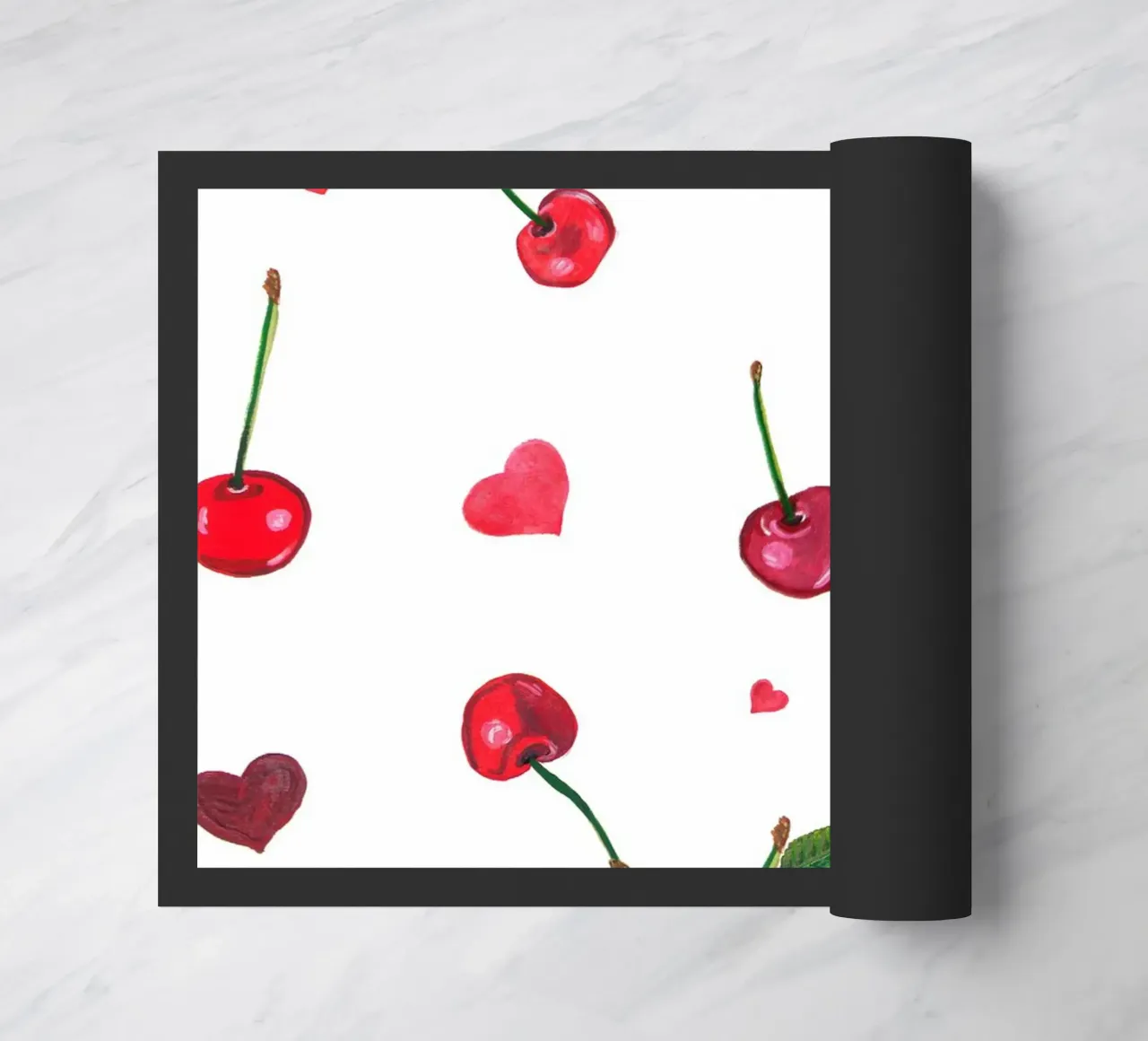 Ciliegie e cuoricini zerbino da gulsengunel