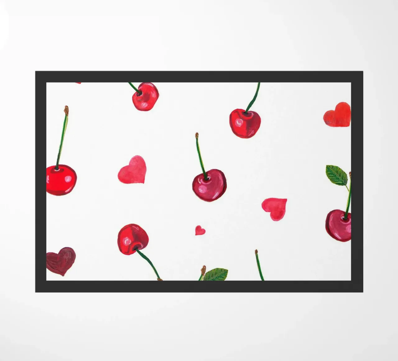 Ciliegie e cuoricini zerbino da gulsengunel