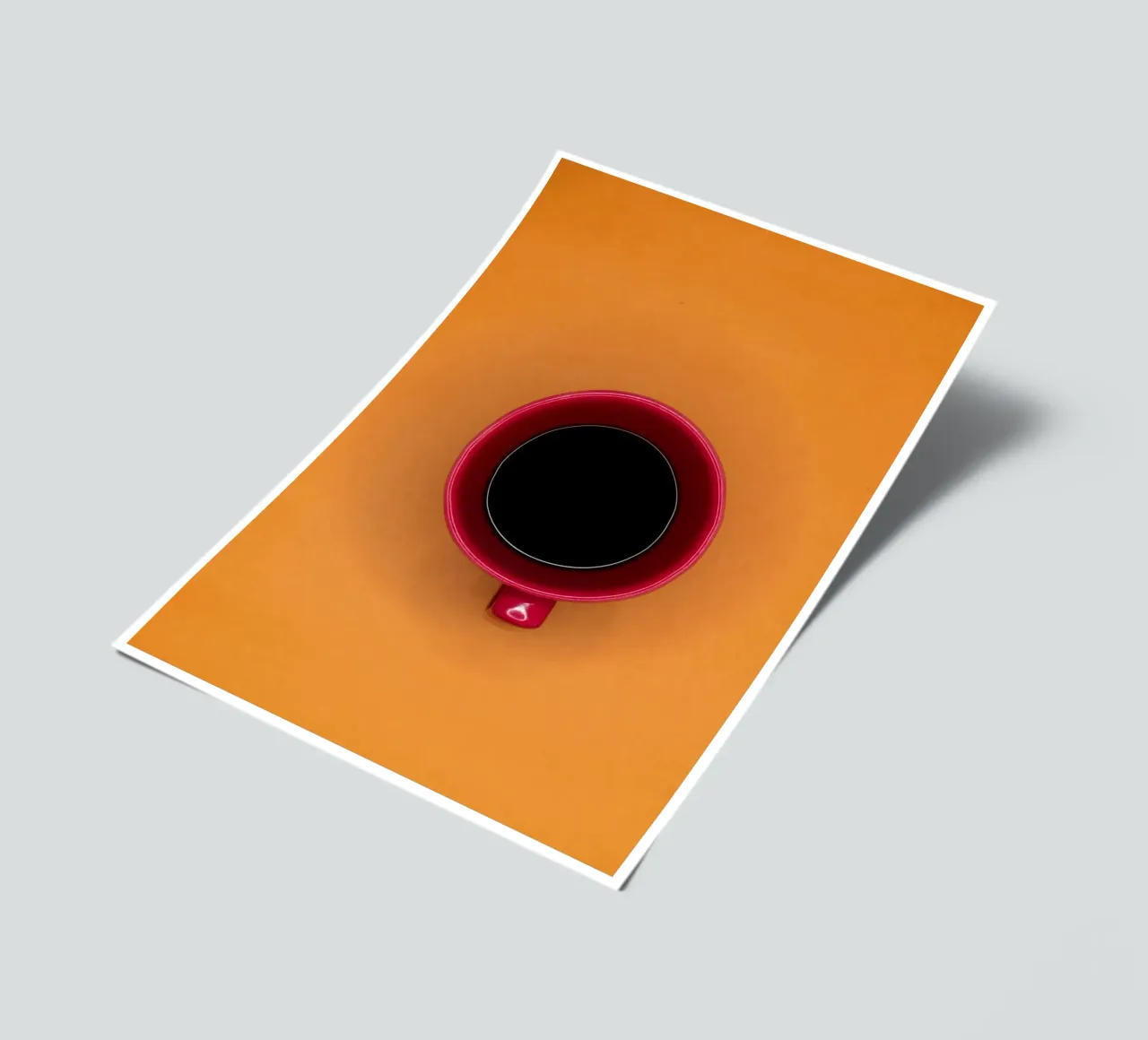 tazza da caffè in stoviglie foglio adesivo da cofa home