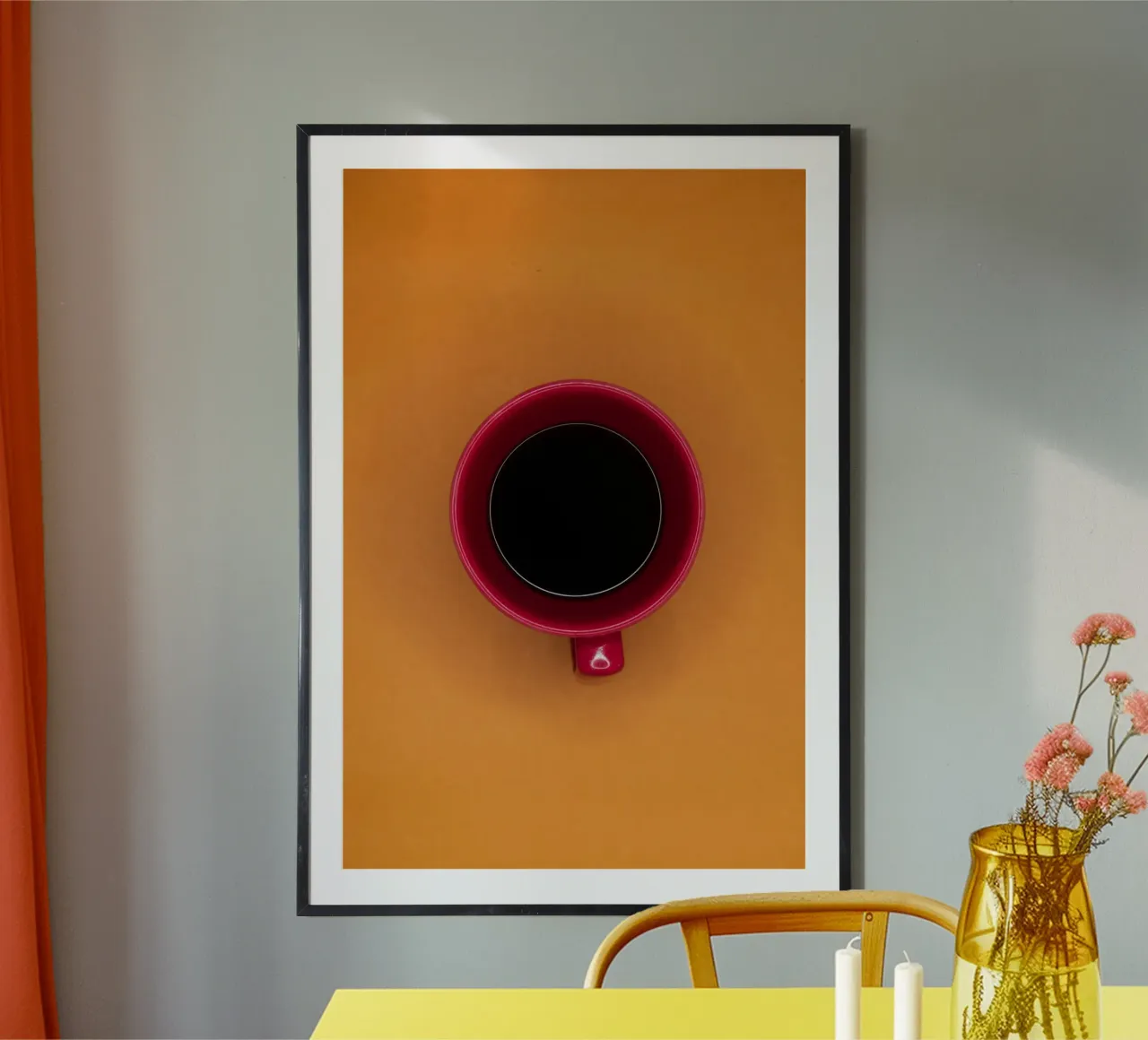 tasse à café dans la vaisselle poster de cofa home