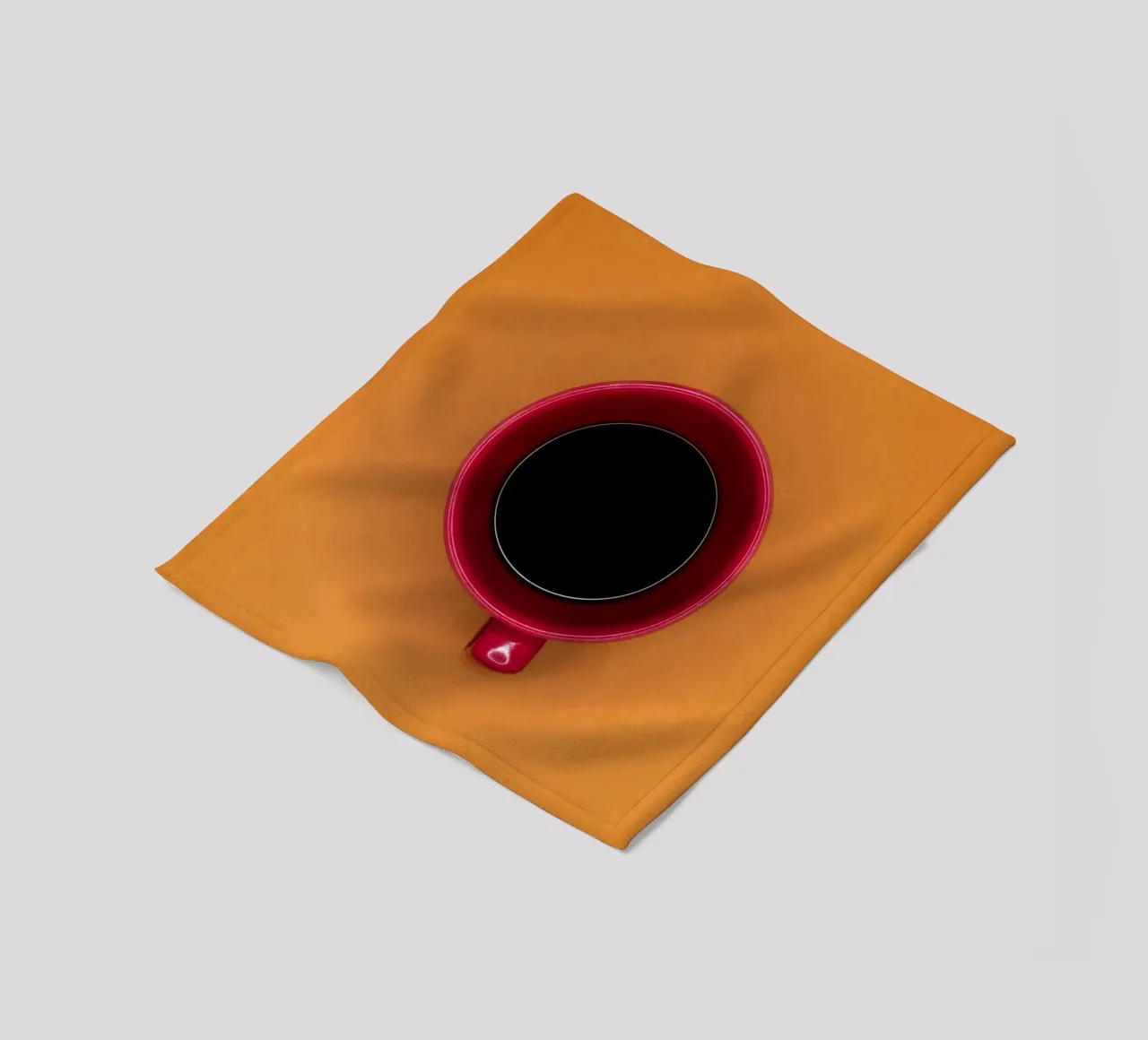 tazza da caffè in stoviglie coperta in pile da cofa home