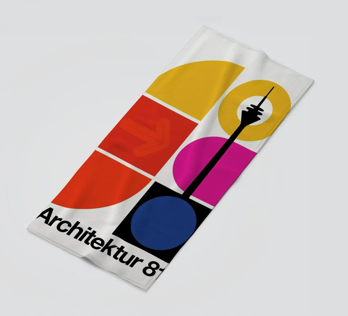 Architecture 81 strandhanddoek van Bo Lundberg
