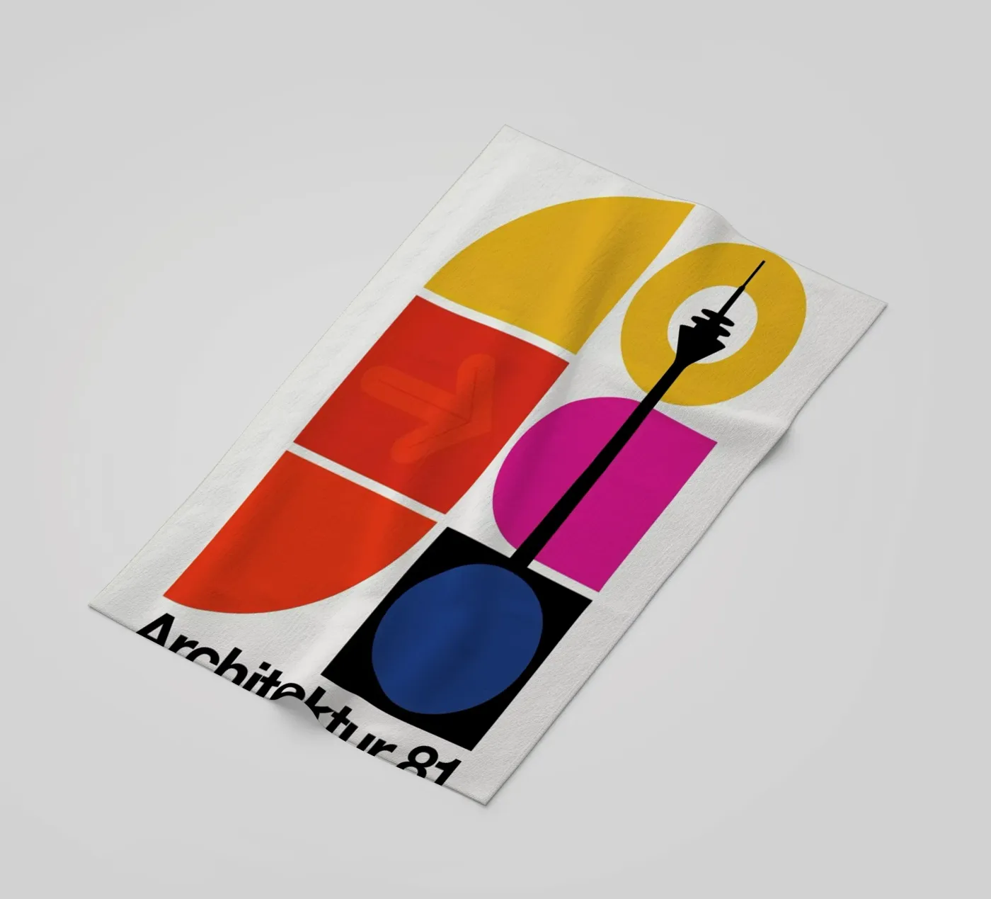 Architecture 81 strandhanddoek van Bo Lundberg