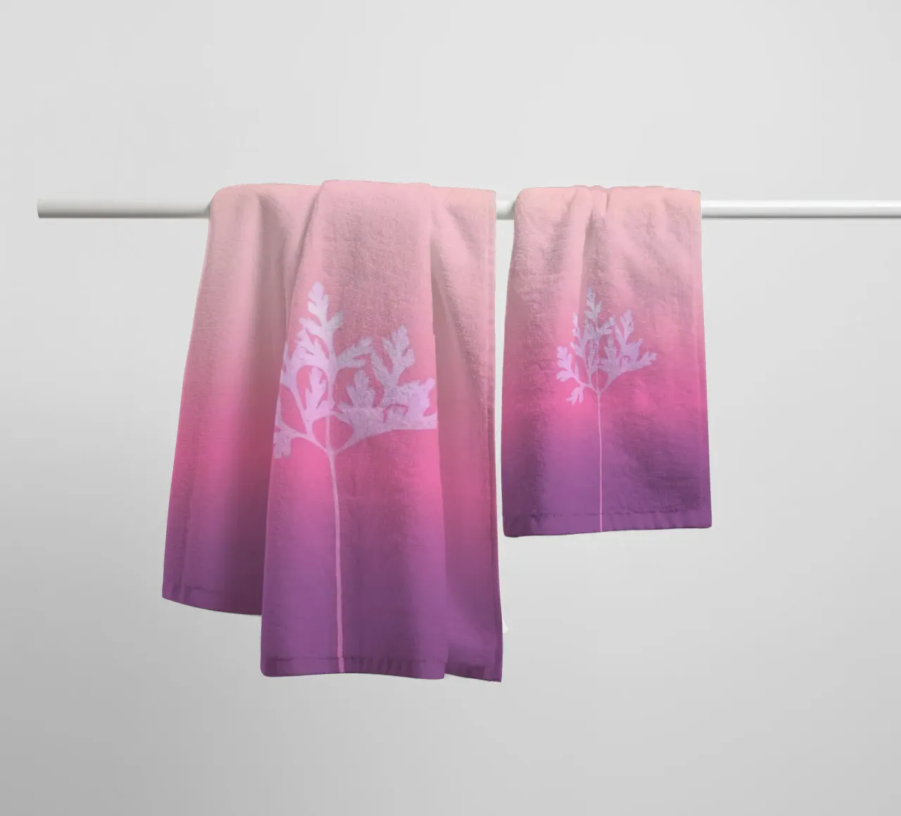 gradient single flower towel by cofa home