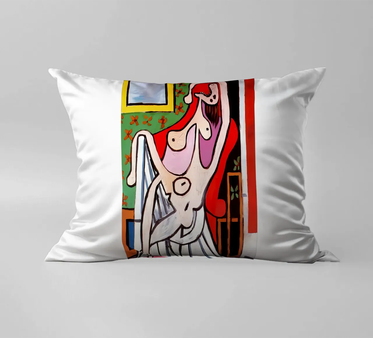 Grande nudo in poltrona rossa, Pablo Picasso cuscino da careytowne1
