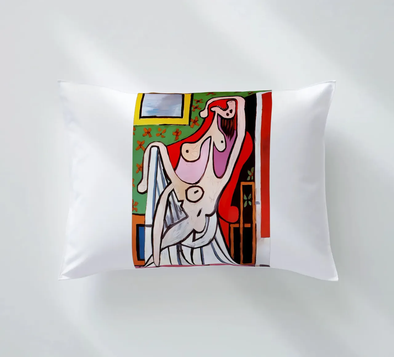Grande nudo in poltrona rossa, Pablo Picasso cuscino da careytowne1