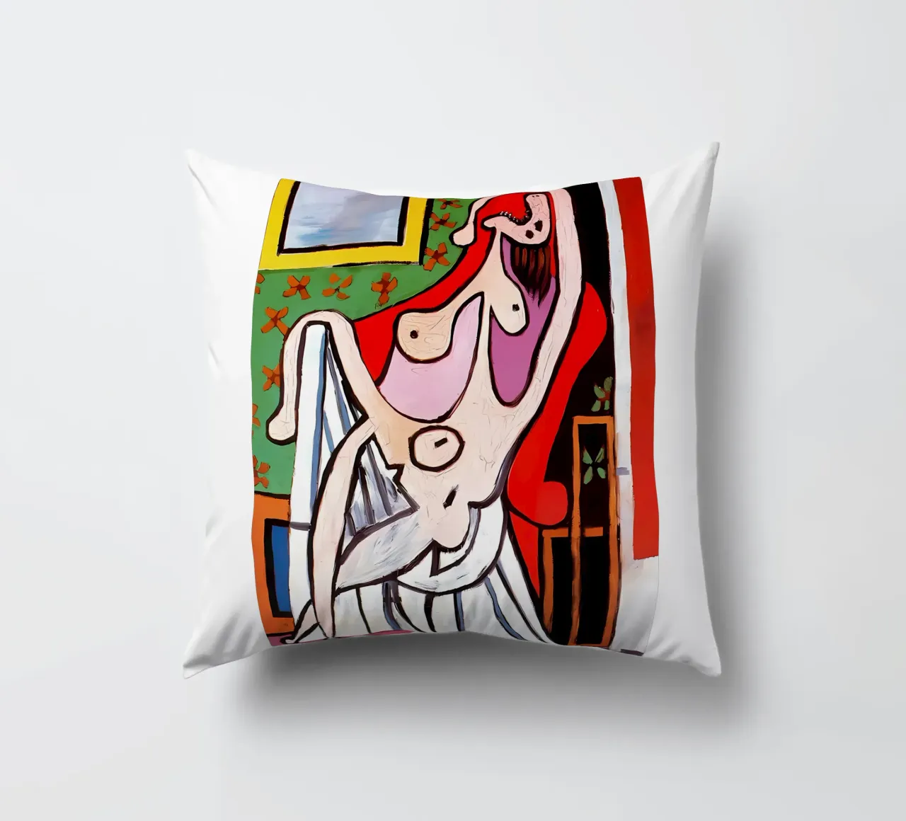 Grande nudo in poltrona rossa, Pablo Picasso cuscino da careytowne1