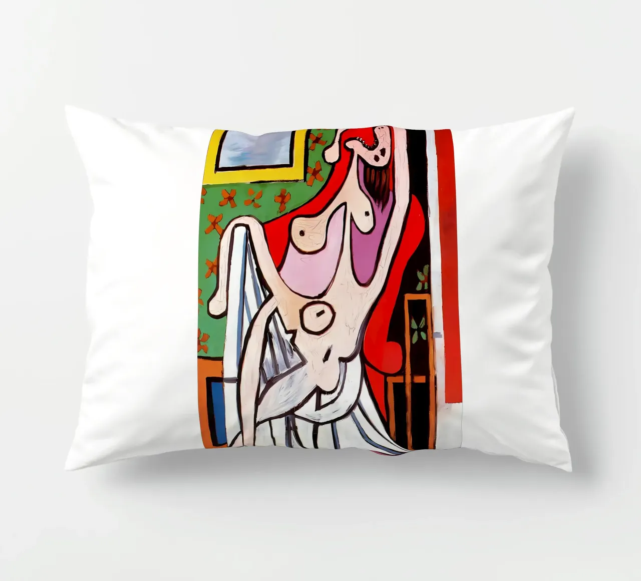 Grande nudo in poltrona rossa, Pablo Picasso cuscino da careytowne1
