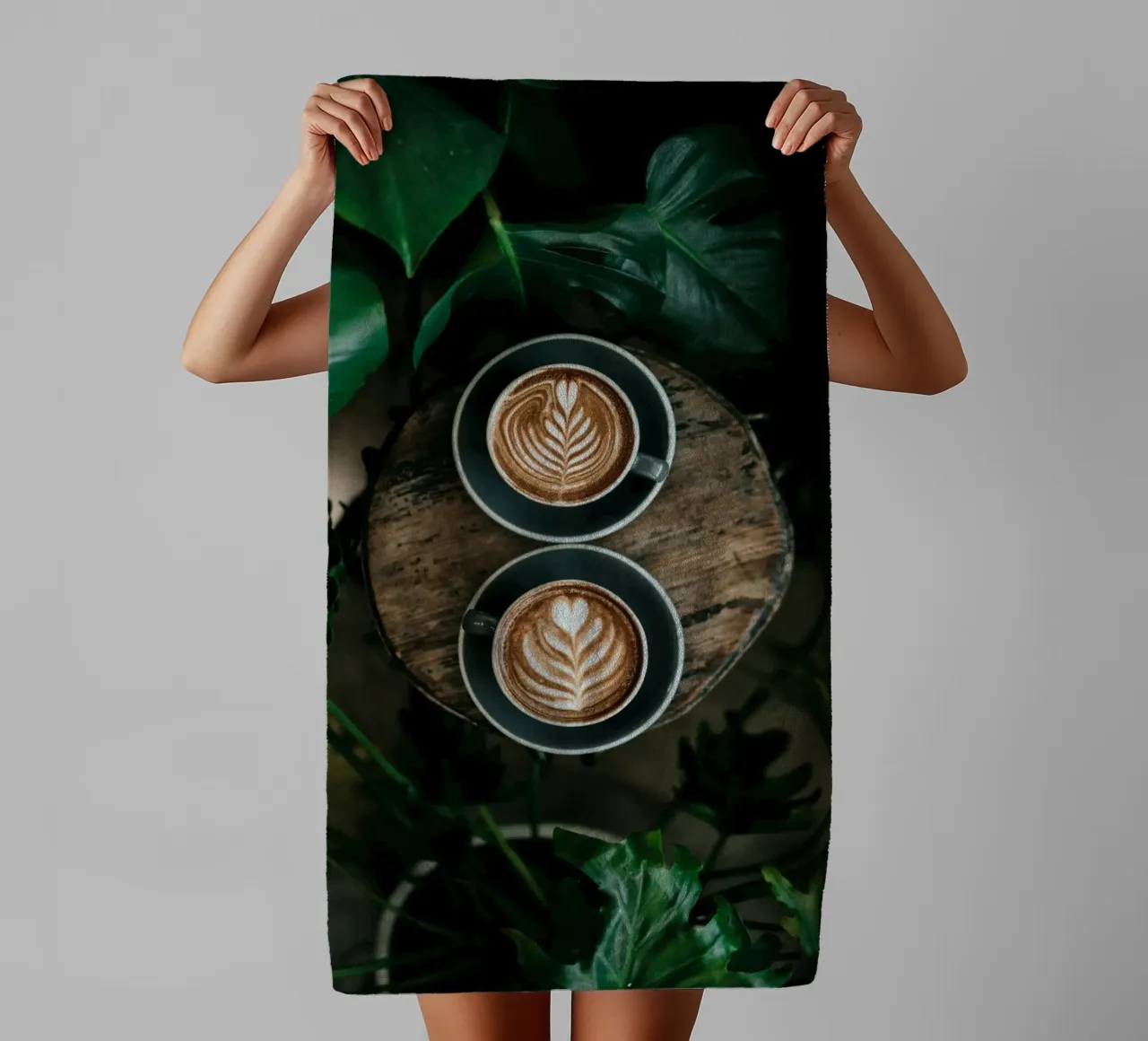 coppia di caffè asciugamano da bagno da cofa home