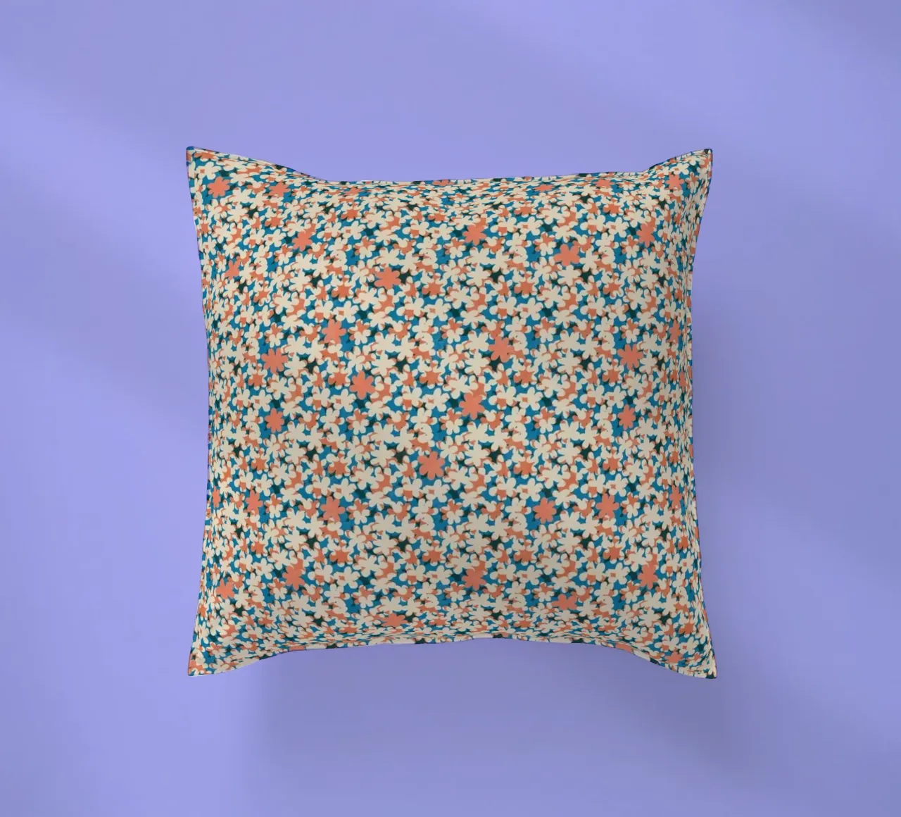 Cyano Pattern No 02 Kissen von treechild