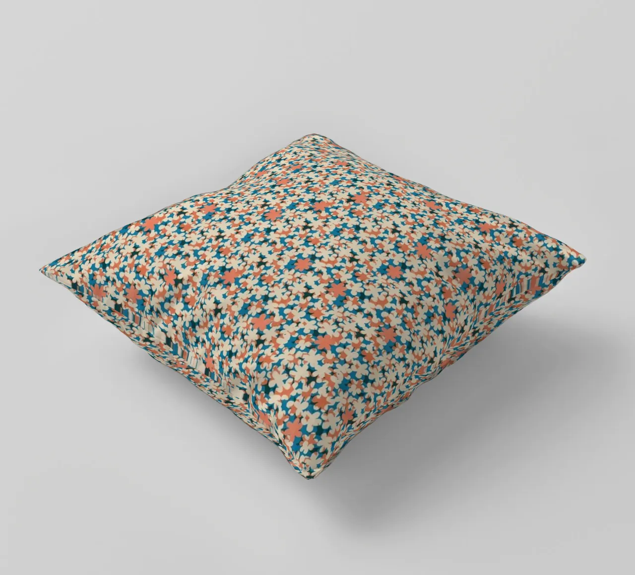 Cyano Pattern No 02 Kissen von treechild