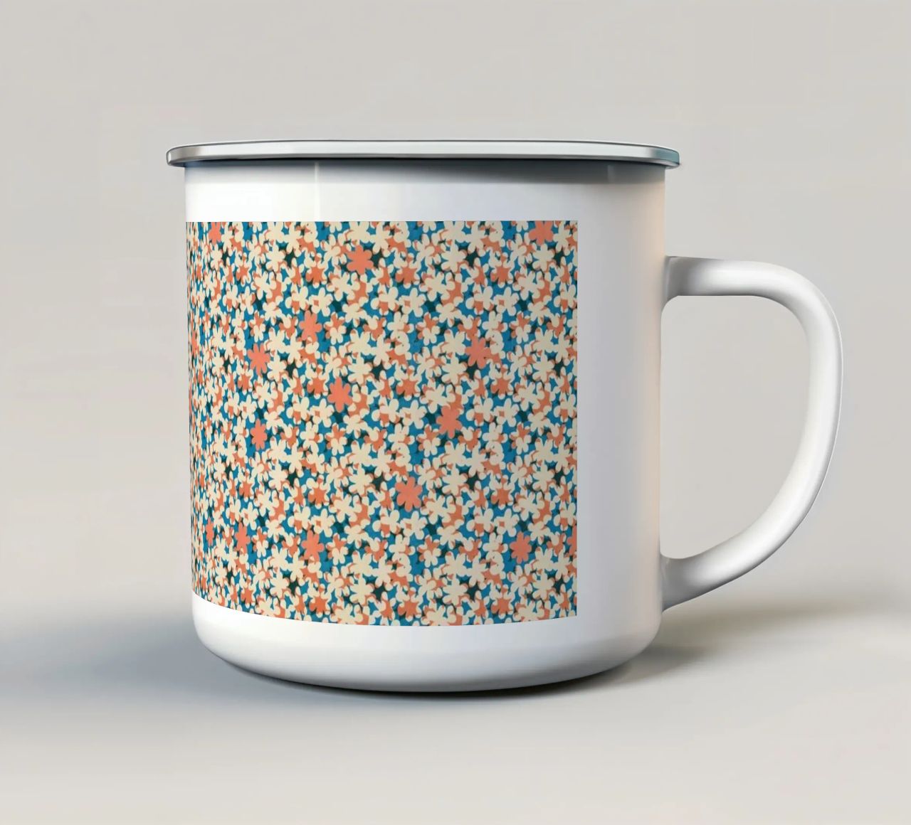 Cyano Pattern No 02 tazza in smalto da treechild