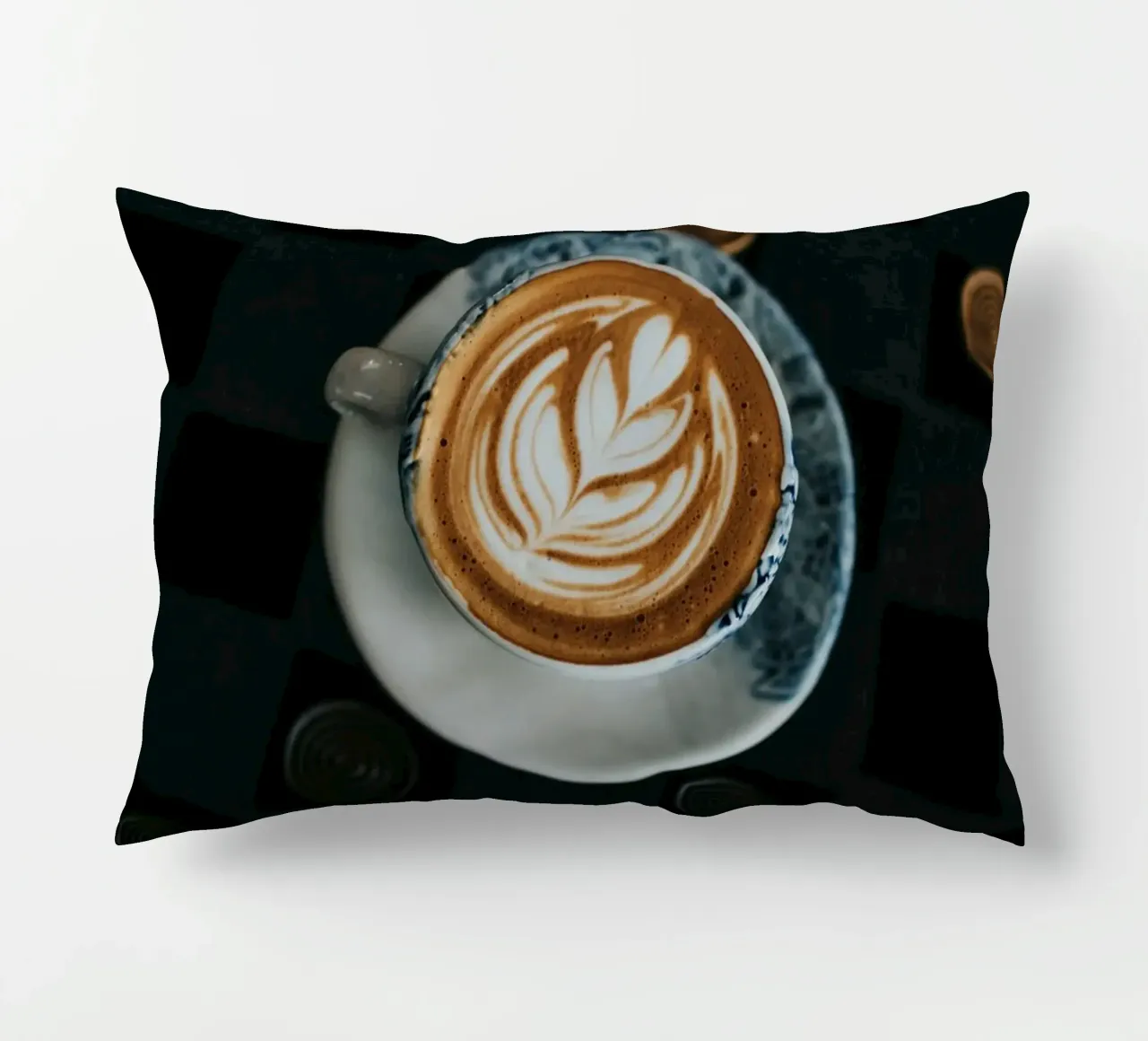 espresso latte art cuscino da cofa home